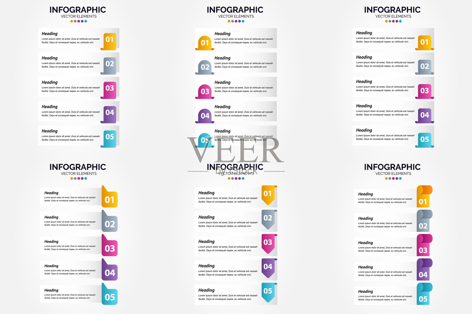 用于广告的平面设计信息图插画图片素材
