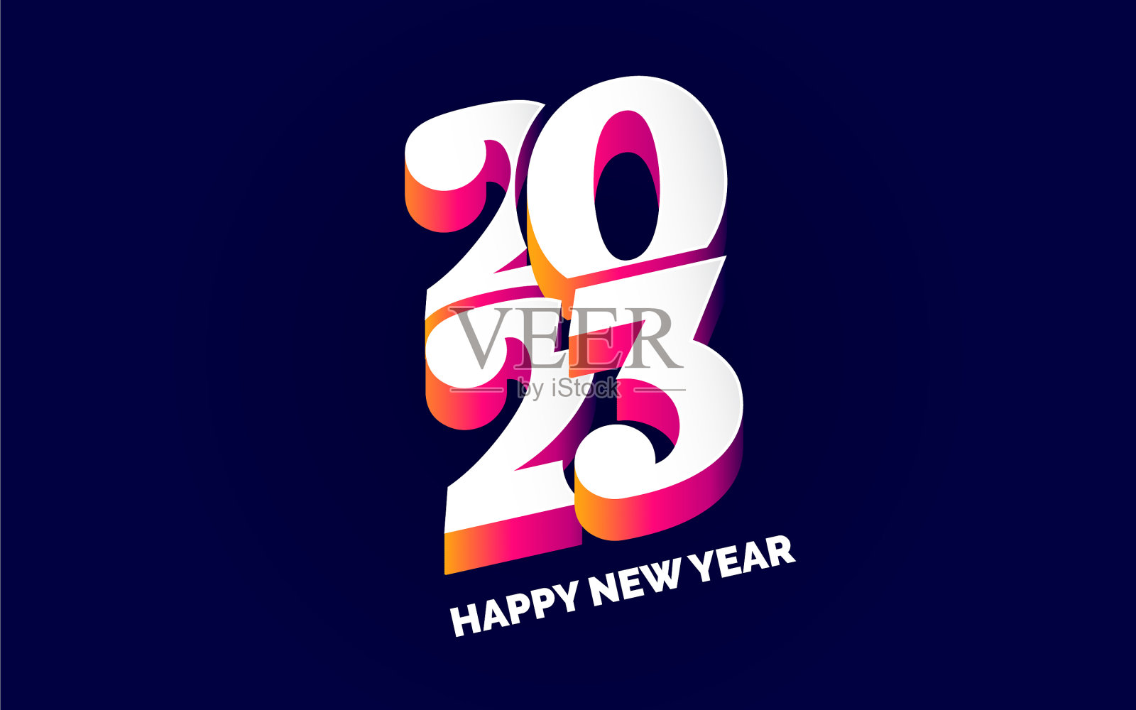 红色和白色复古的3d标志设计别致的新插画图片素材