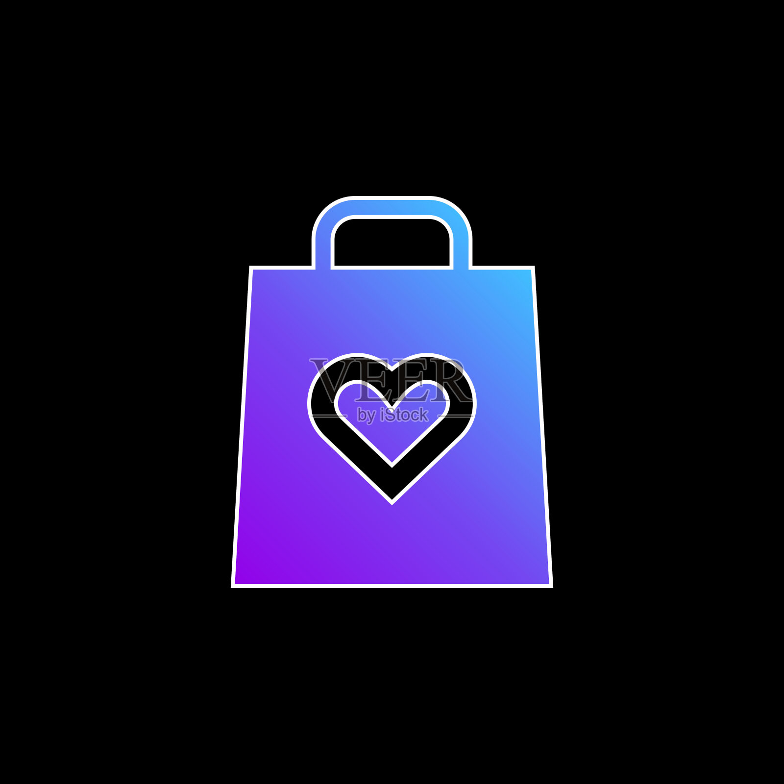 生日蓝色梯度矢量图标插画图片素材