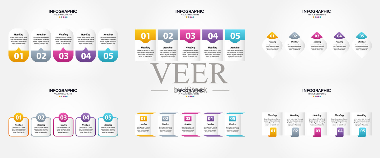 在您的广告中使用此信息图集插画图片素材