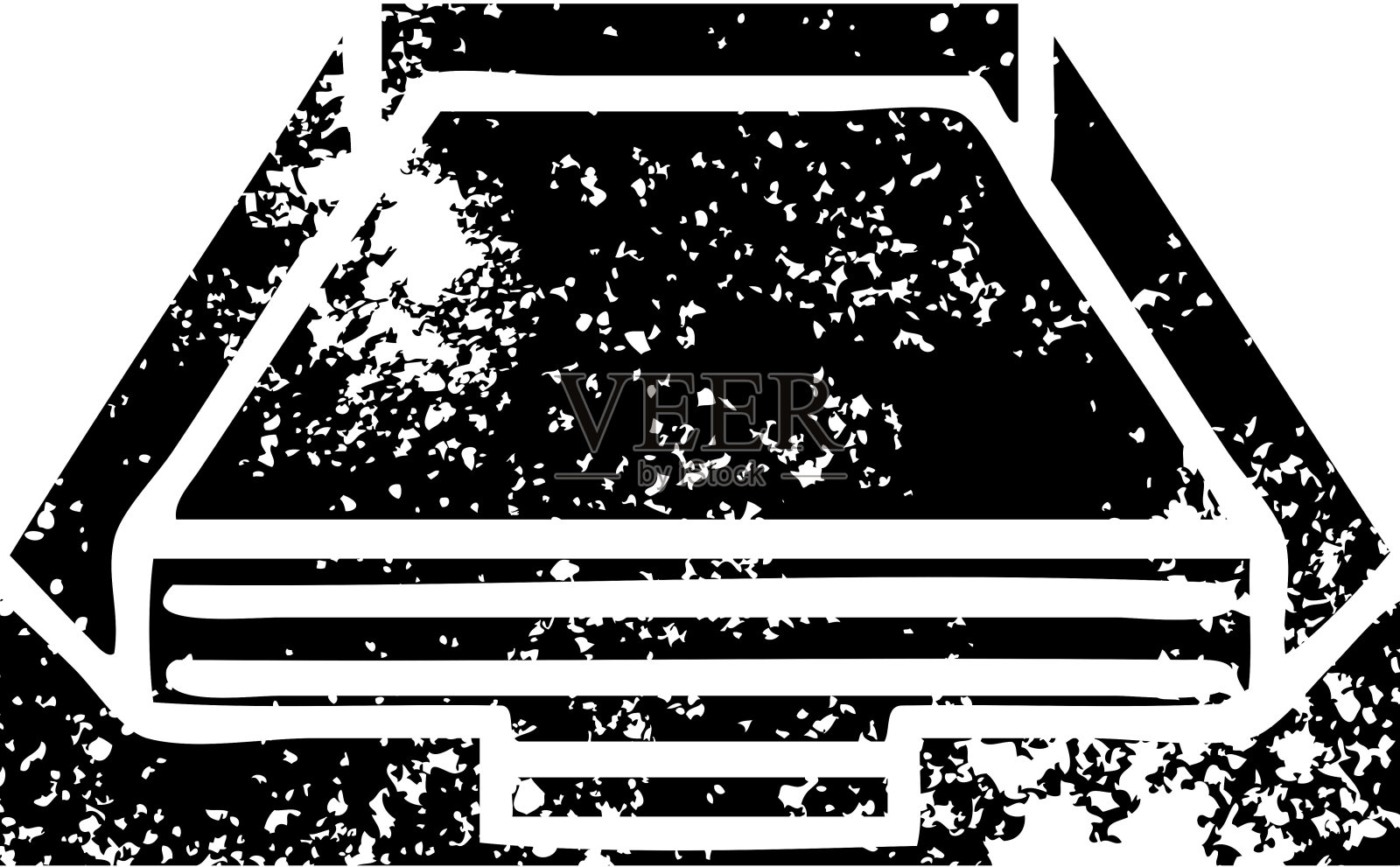 一个在盒子里的心疼符号插画图片素材