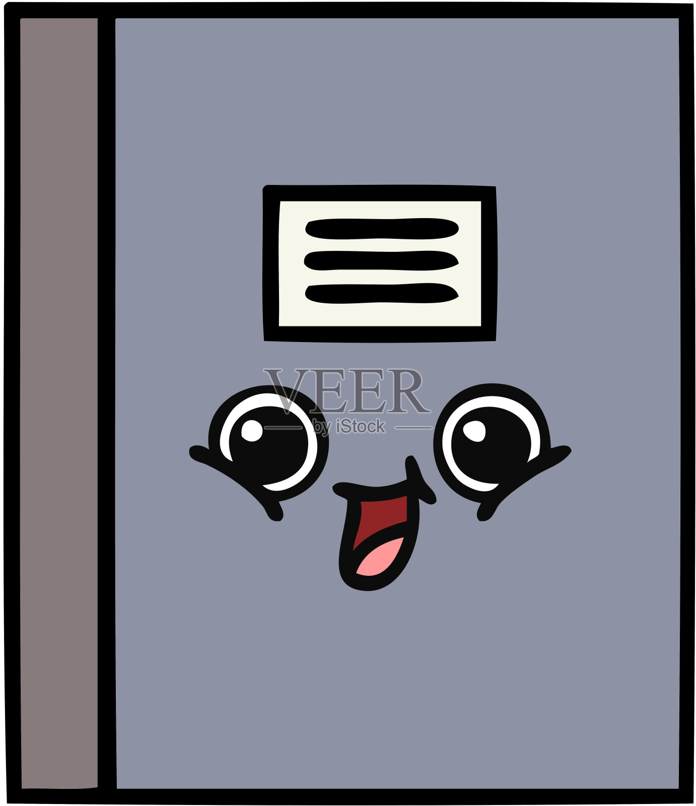 可爱的卡通笔记本设计元素图片