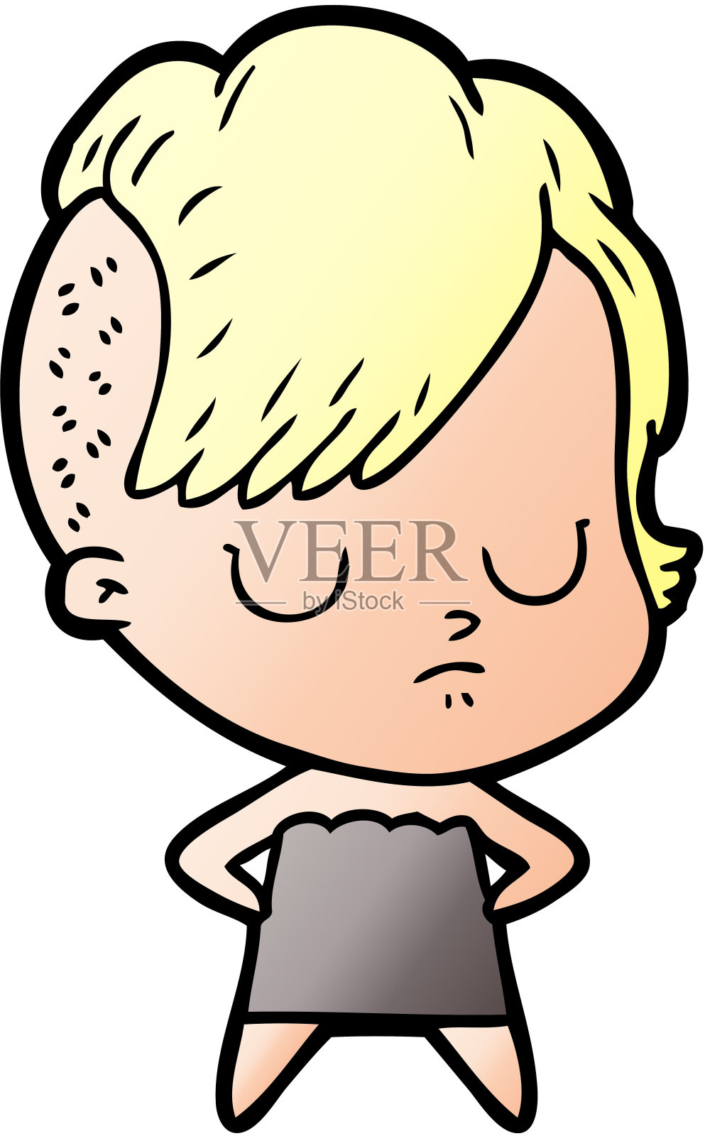 卡通的女人设计元素图片