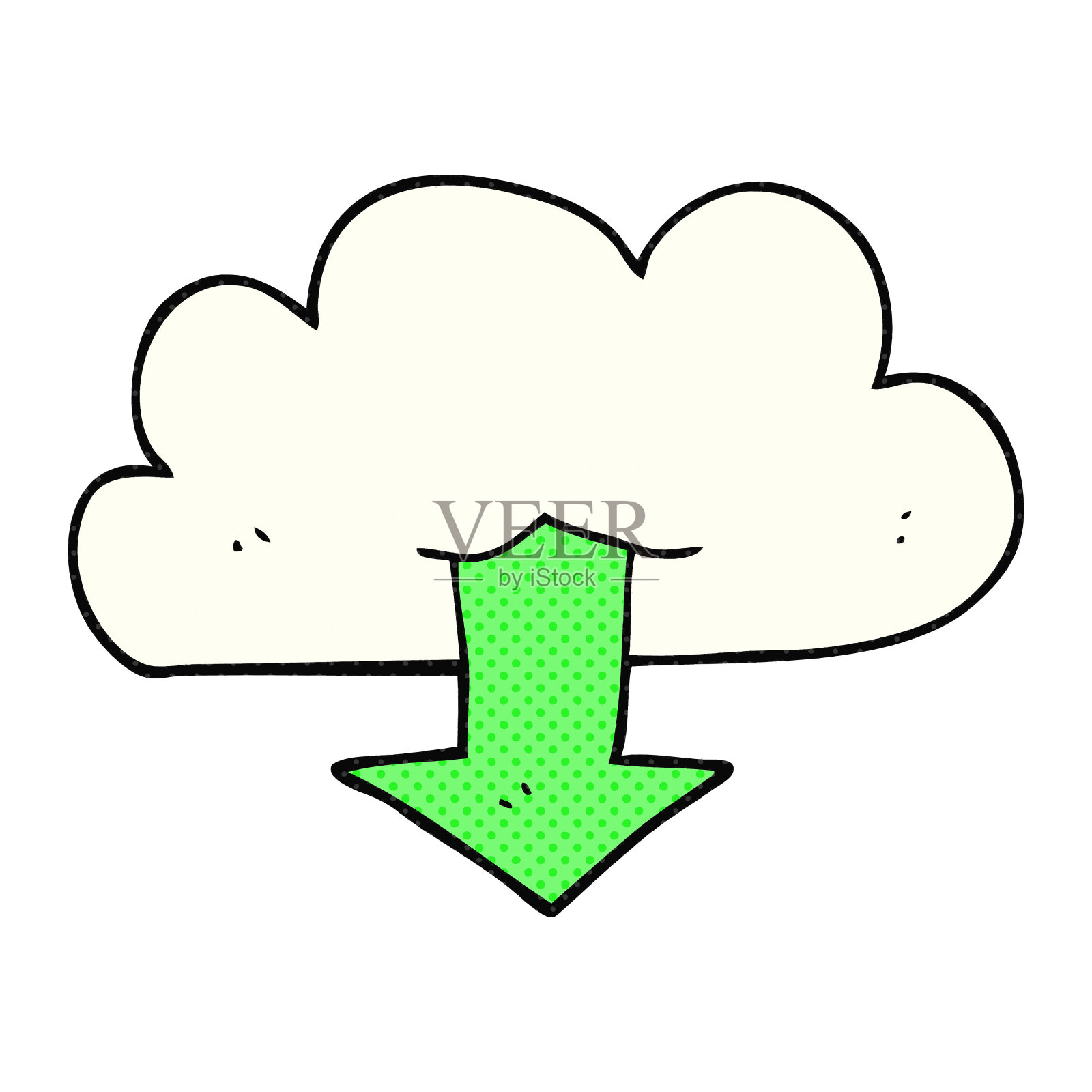 从云端下载手绘卡通插画图片素材