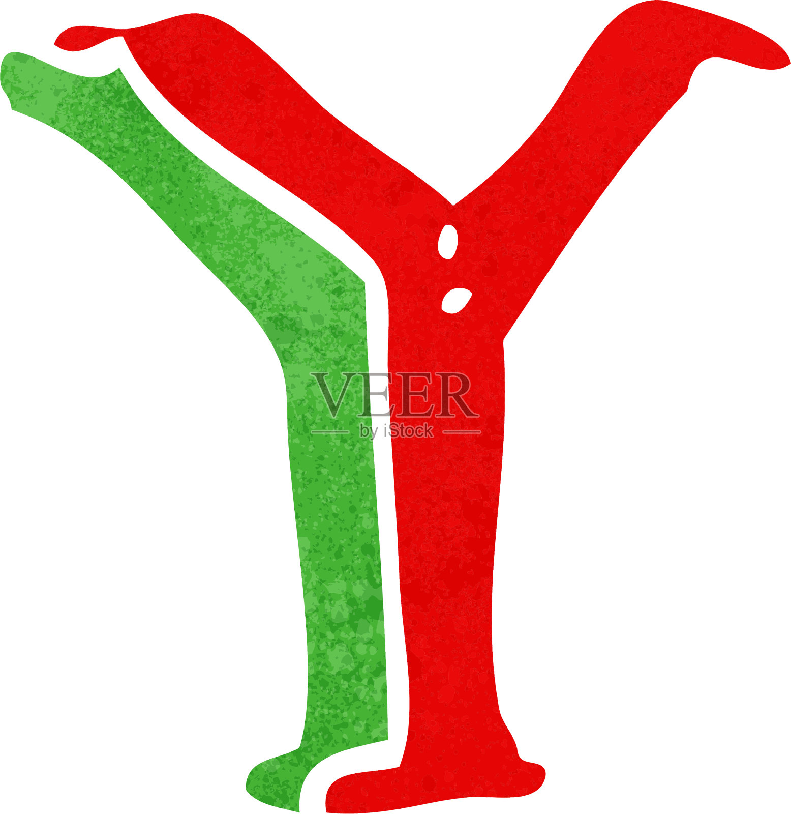 卡通字母Y插画图片素材