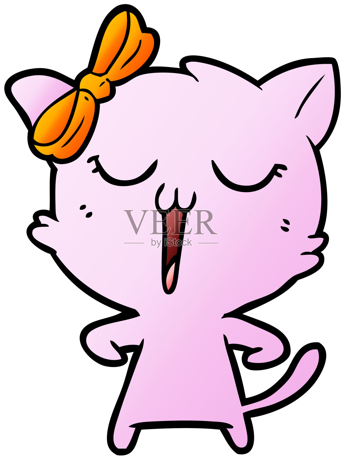 卡通猫设计元素图片