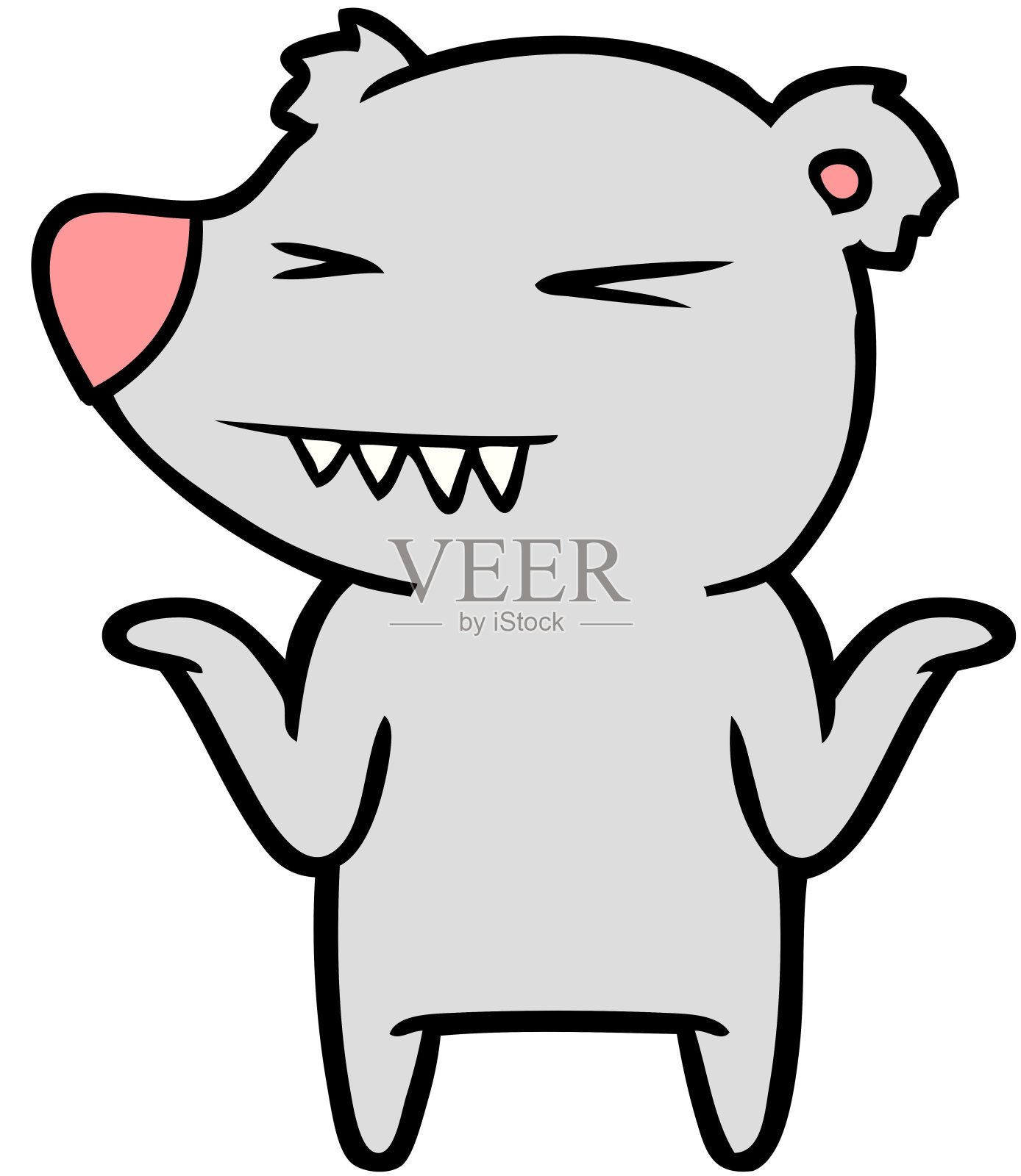 熊卡通人物插画图片素材