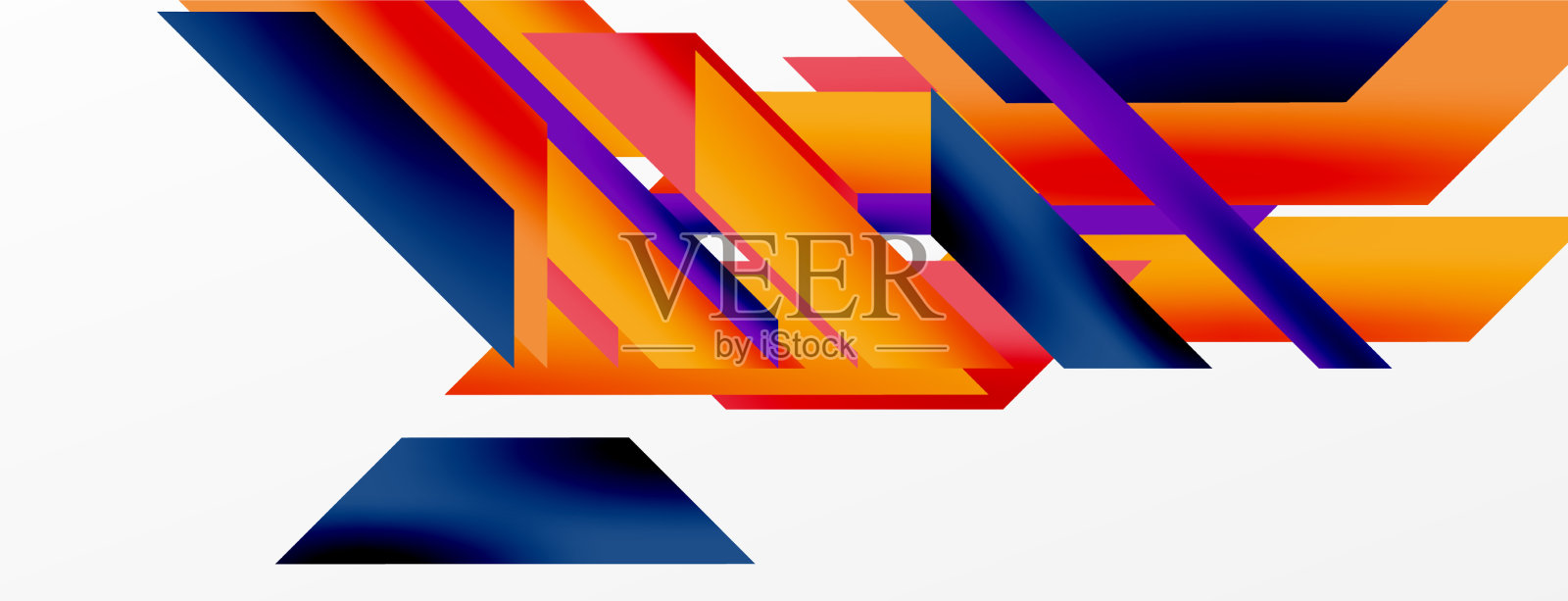 最小几何抽象背景动态3d插画图片素材