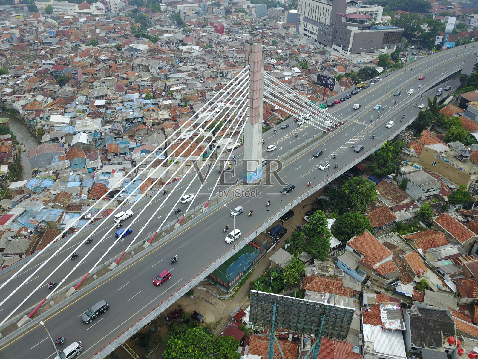 万隆的Pasupati桥或Pasupati天桥照片摄影图片