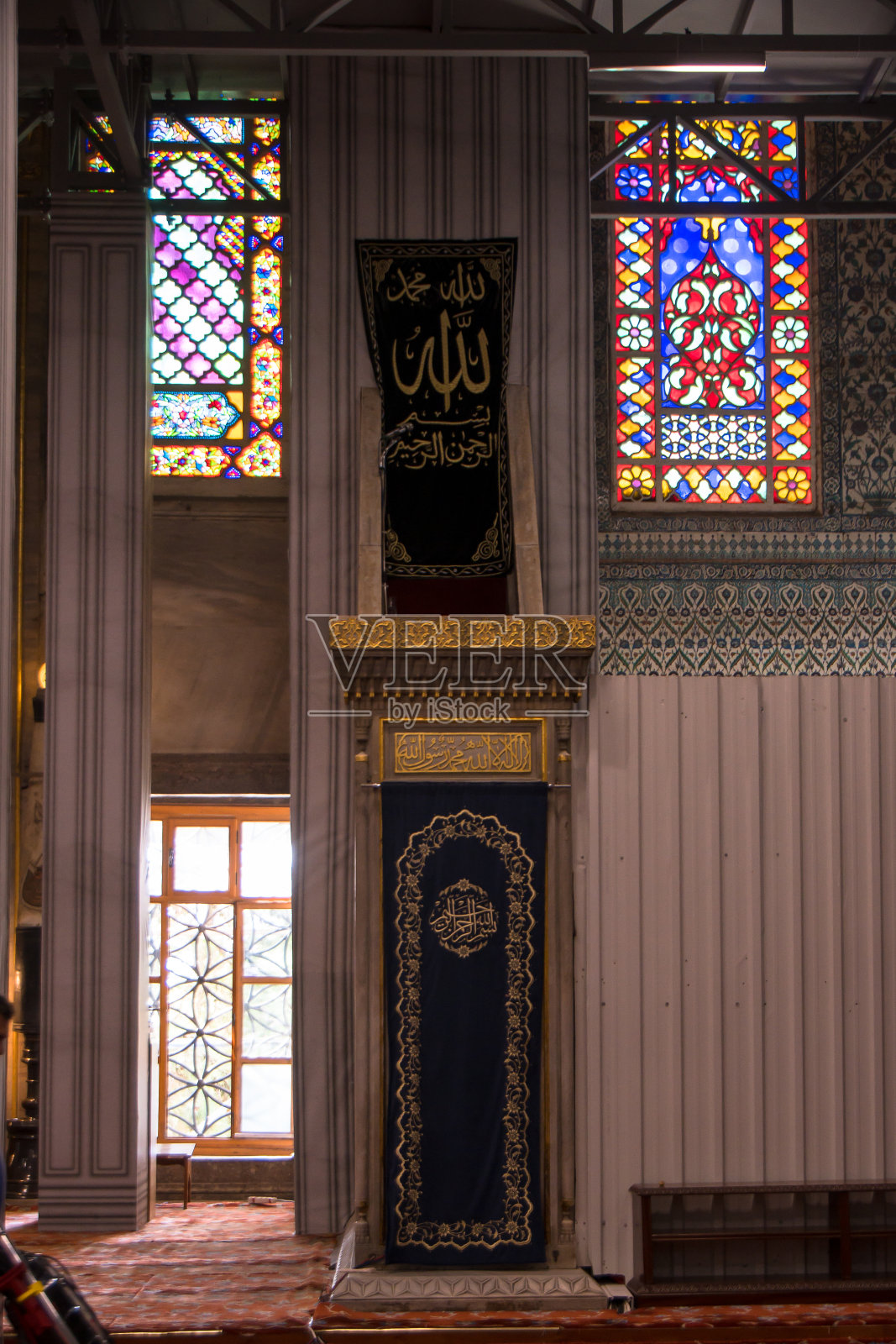 蓝色清真寺，伊斯坦布尔，土耳其照片摄影图片