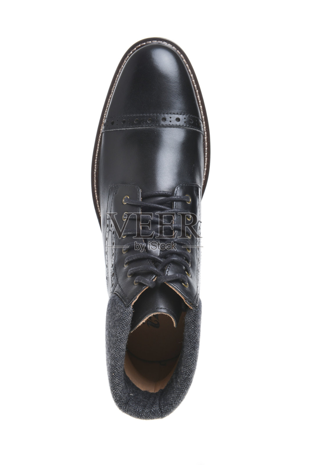 时尚的冬季男鞋照片摄影图片