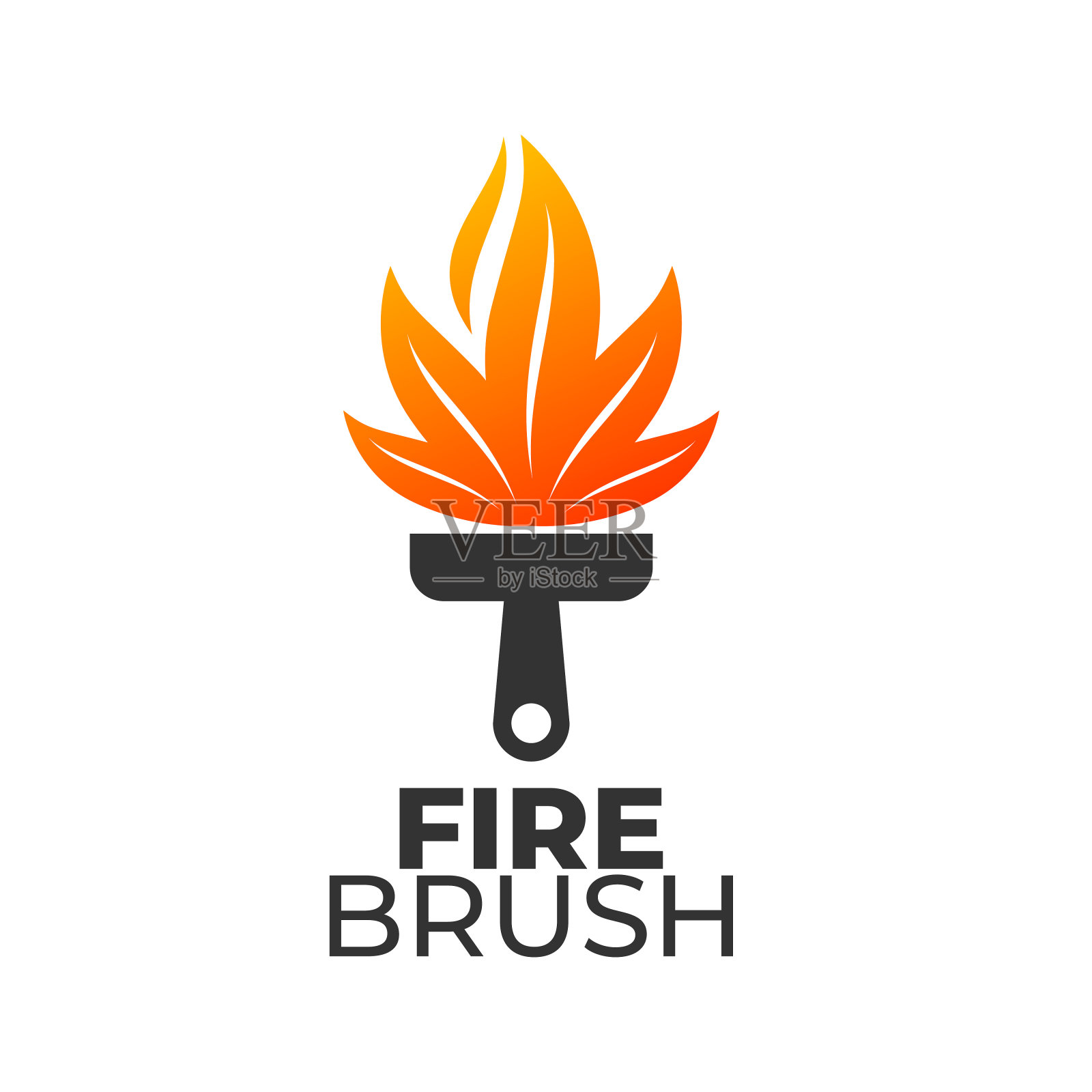 防火刷设计模板插图插画图片素材