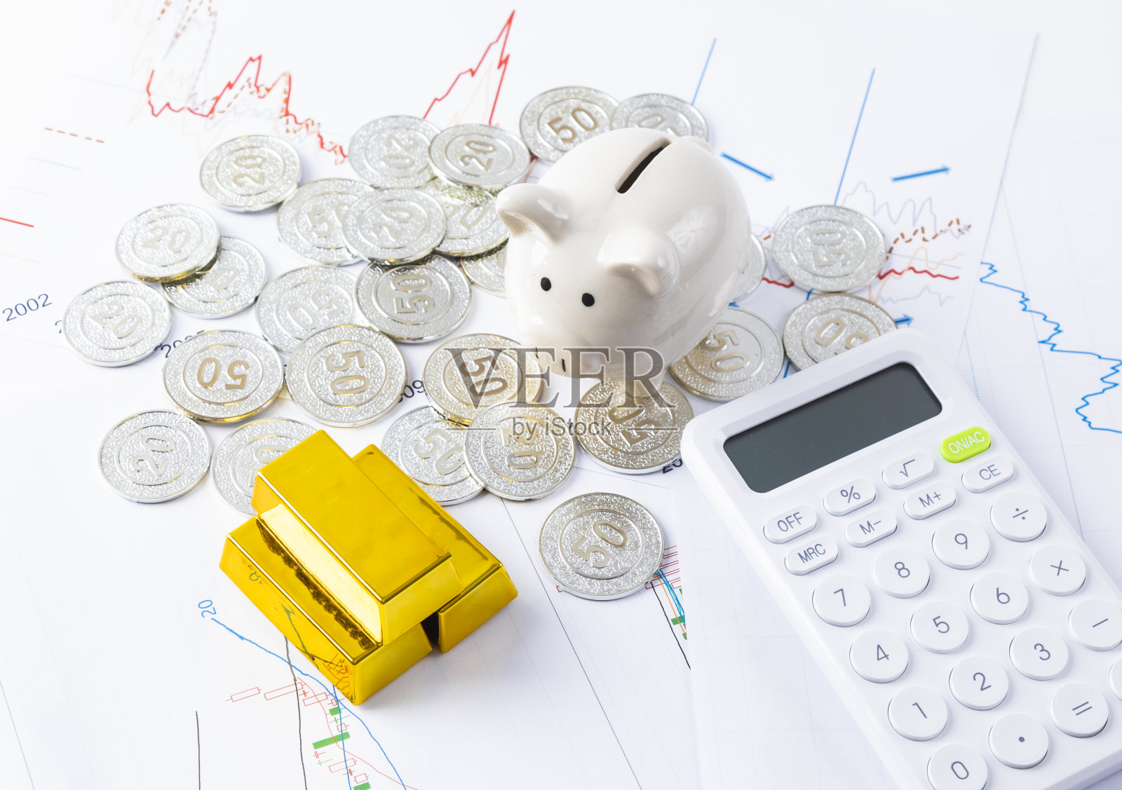 储蓄与金融投资概念图照片摄影图片