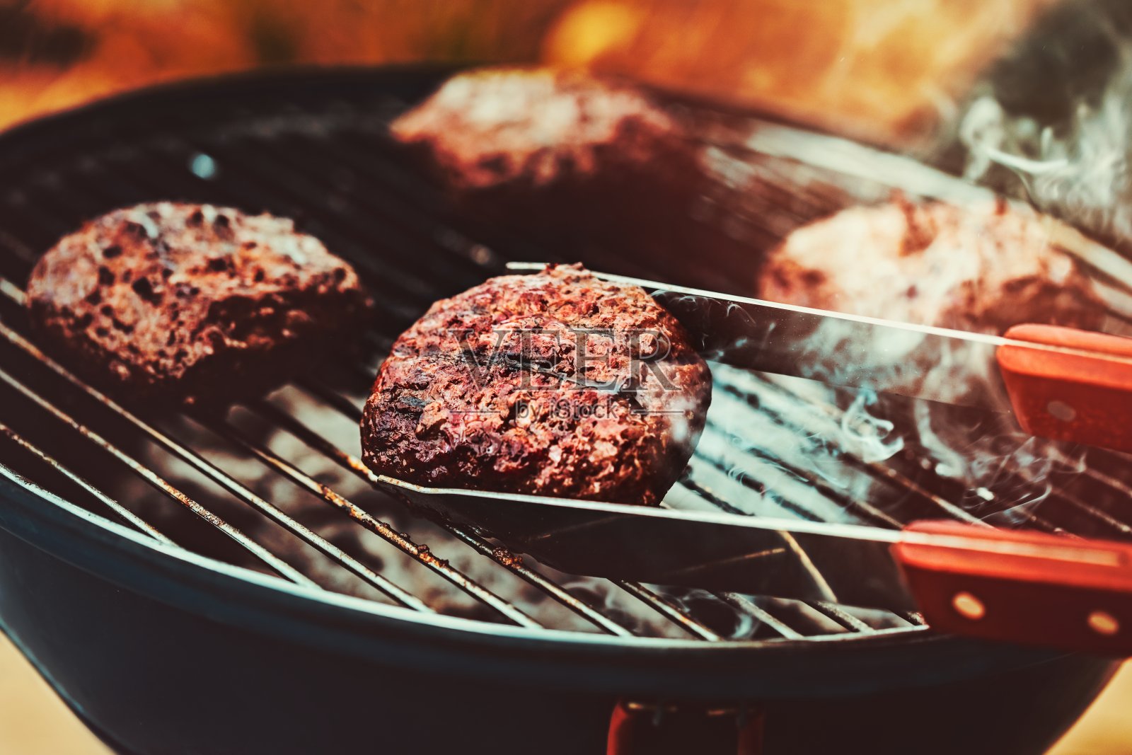 美味的素食汉堡照片摄影图片