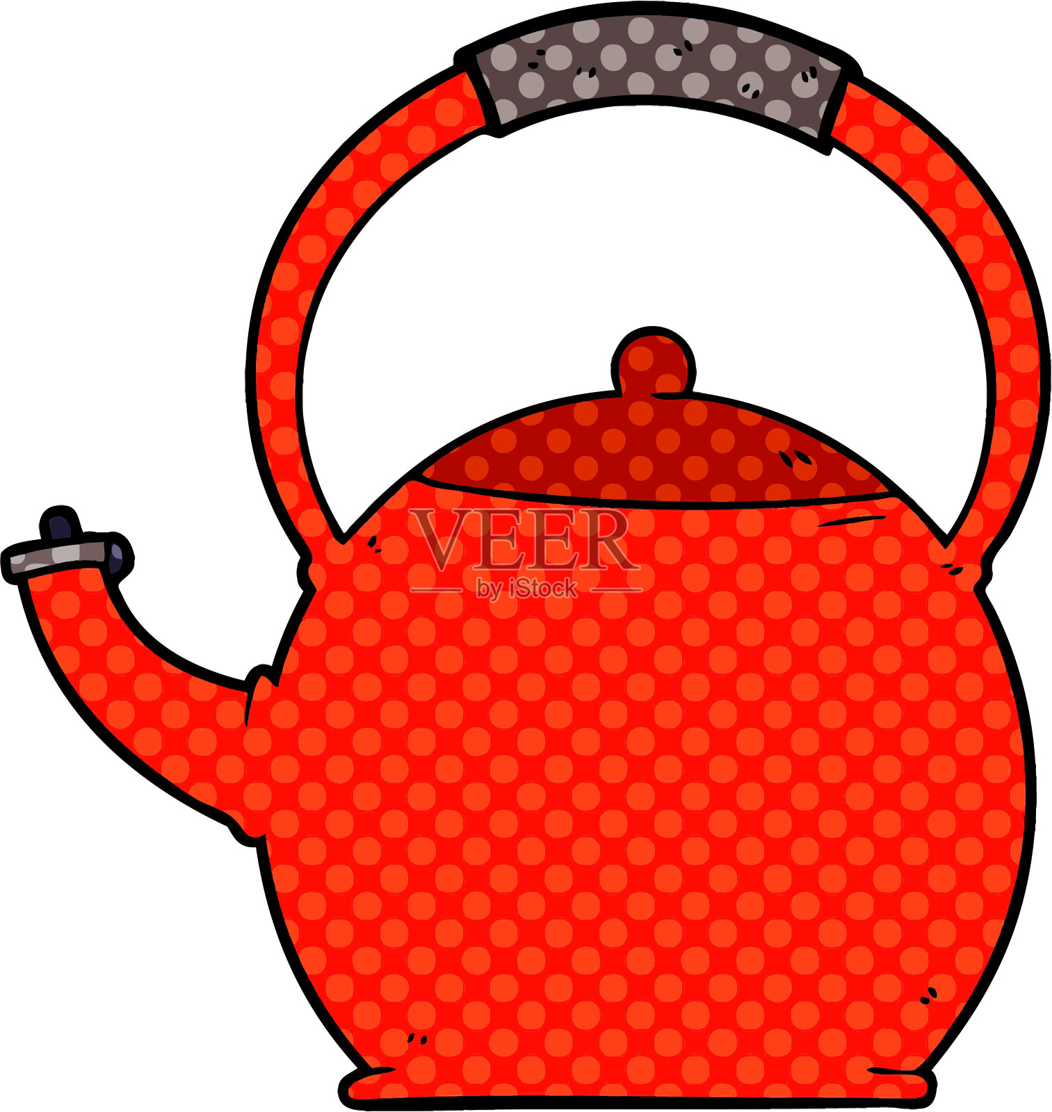 卡通水壶插画图片素材