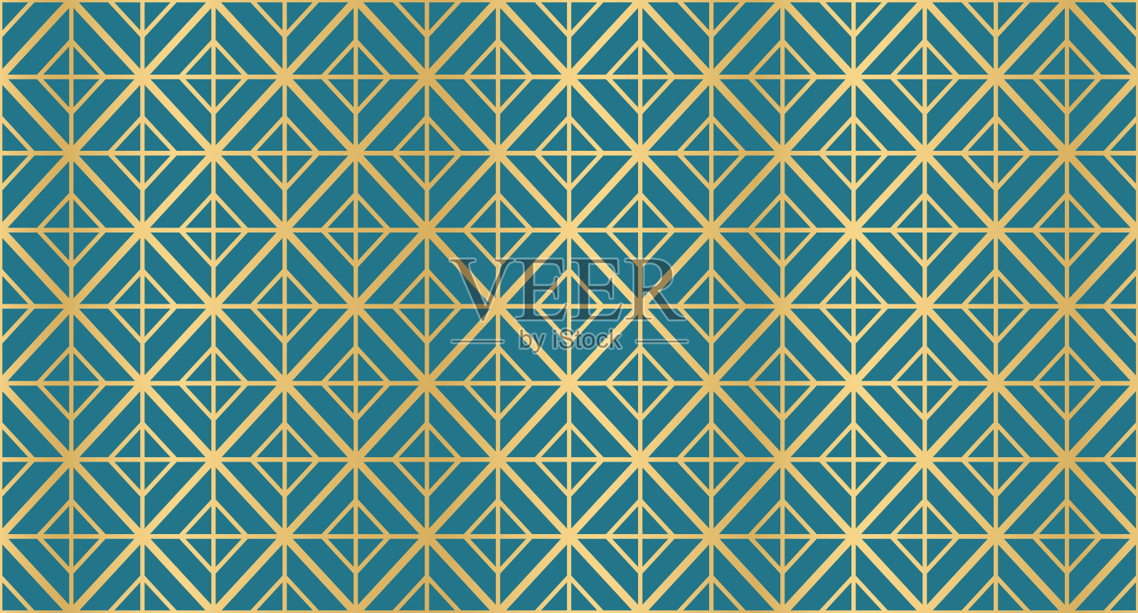 带有伊斯兰装饰的抽象背景。金色衬里瓷砖图案。阿拉伯几何无缝装饰图案。阿拉伯几何纹理。伊斯兰背景。矢量图插画图片素材