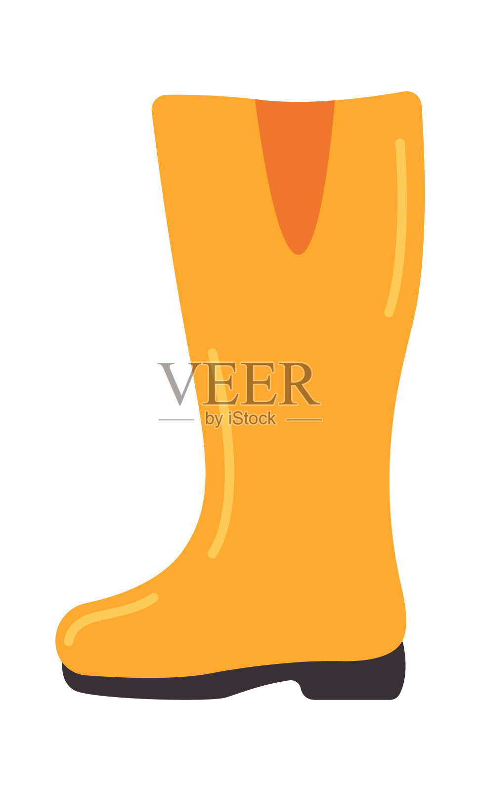 靴子平面图标插画图片素材