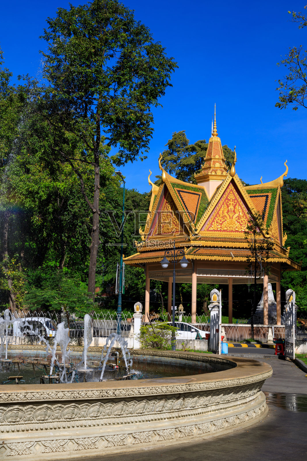 柬埔寨金边高棉寺照片摄影图片