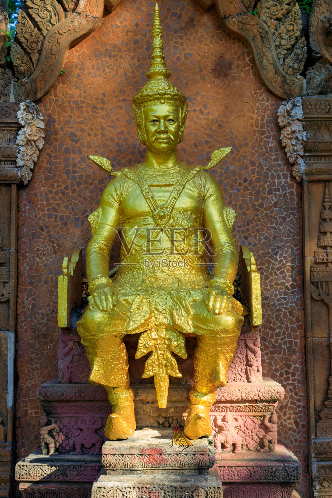 柬埔寨金边高棉寺照片摄影图片