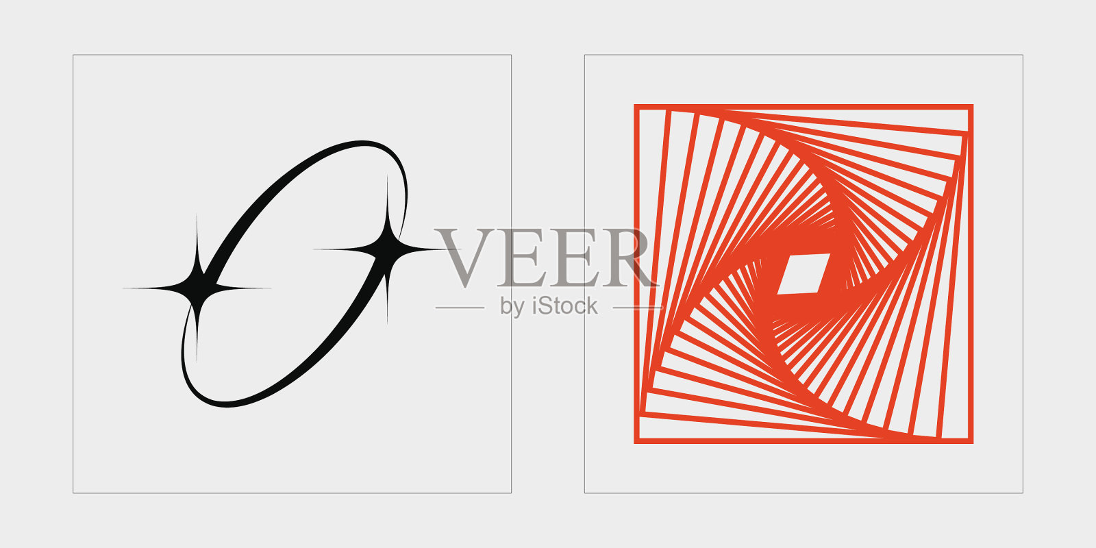 复古未来元素的设计潮流插画图片素材