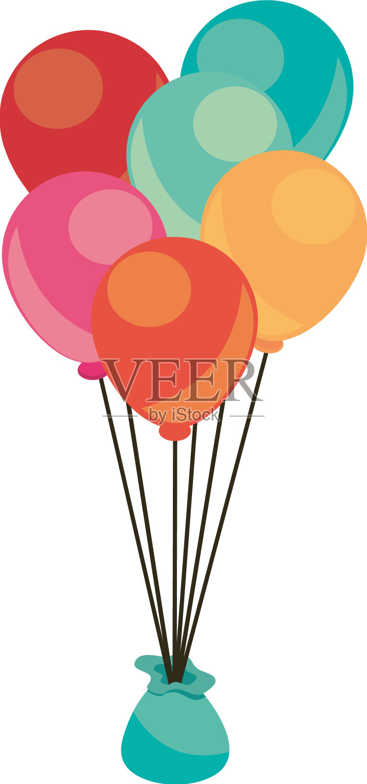 一串气球图标设计元素图片