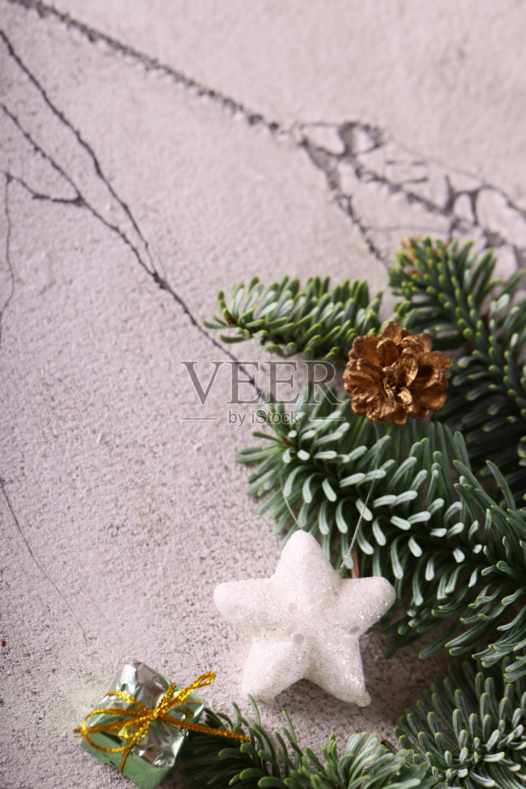 圣诞背景绿色圣诞树照片摄影图片