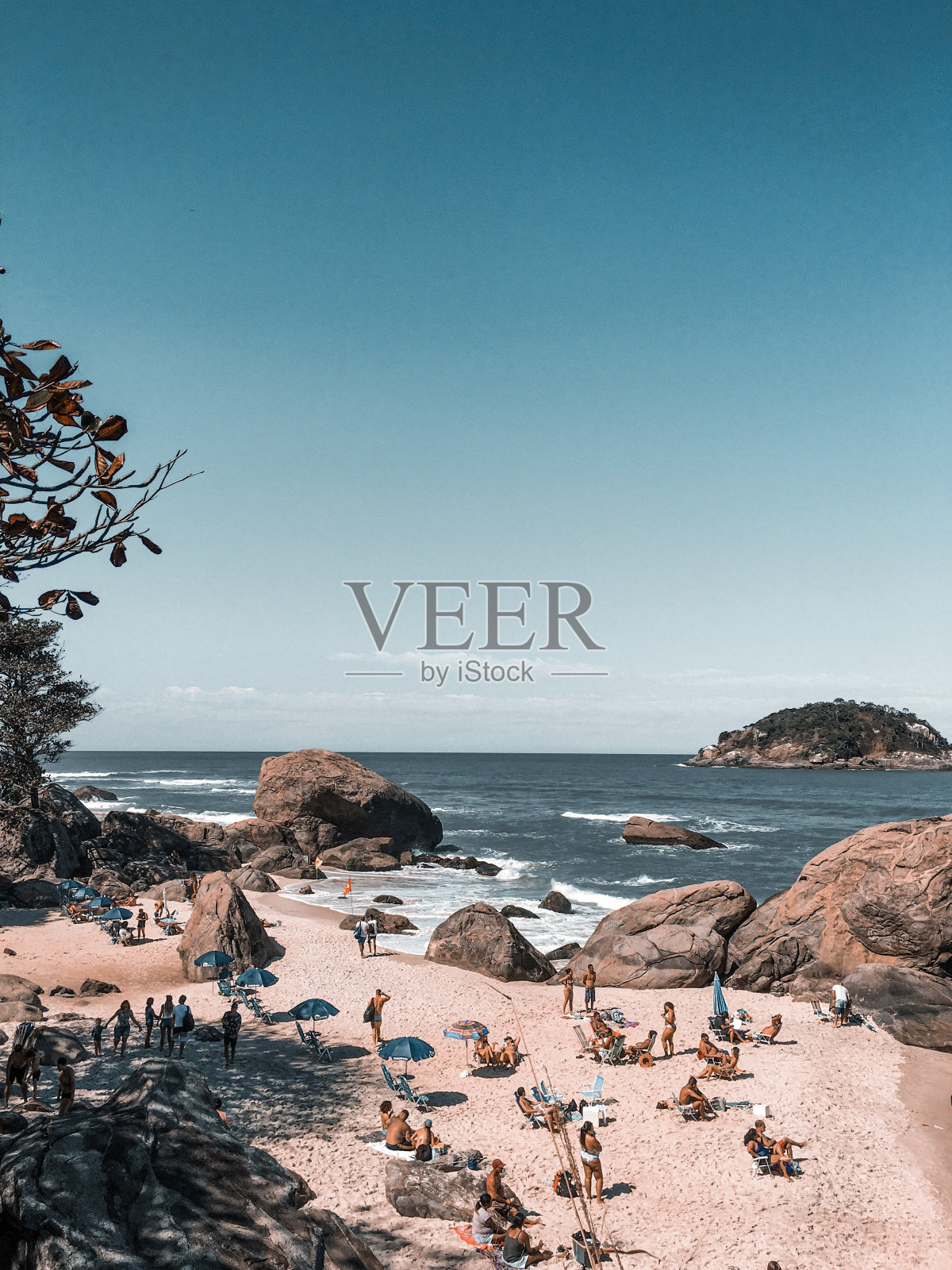 巴西里约热内卢的危险海滩照片摄影图片