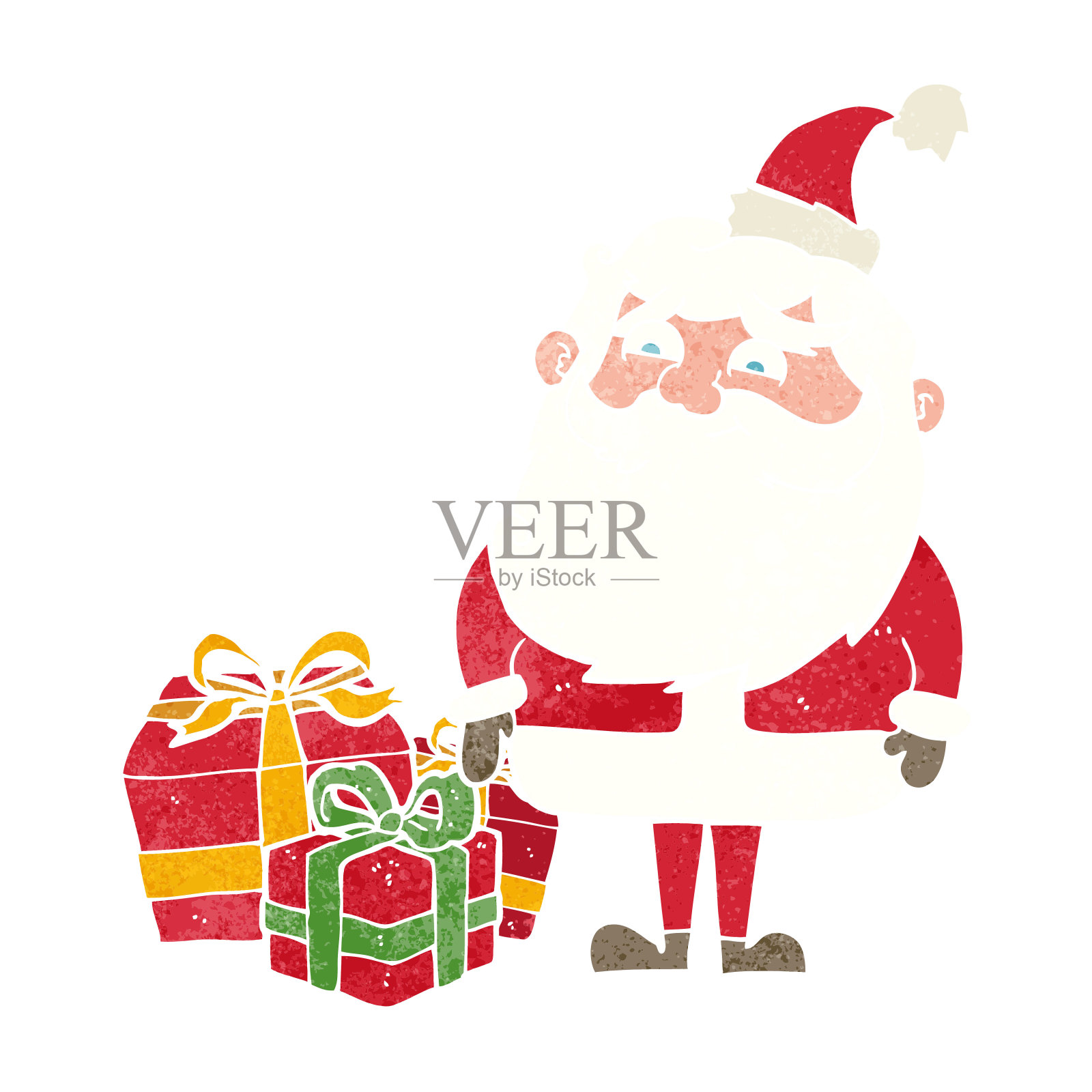 卡通圣诞老人插画图片素材
