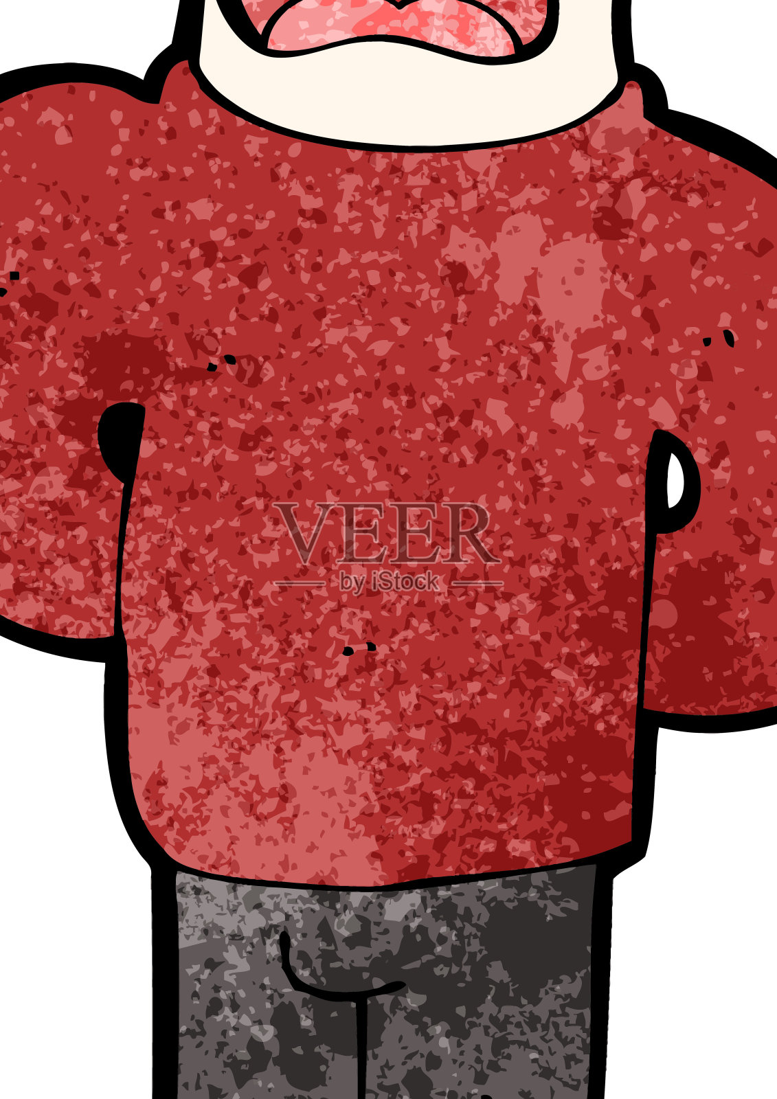 卡通说话的男人插画图片素材