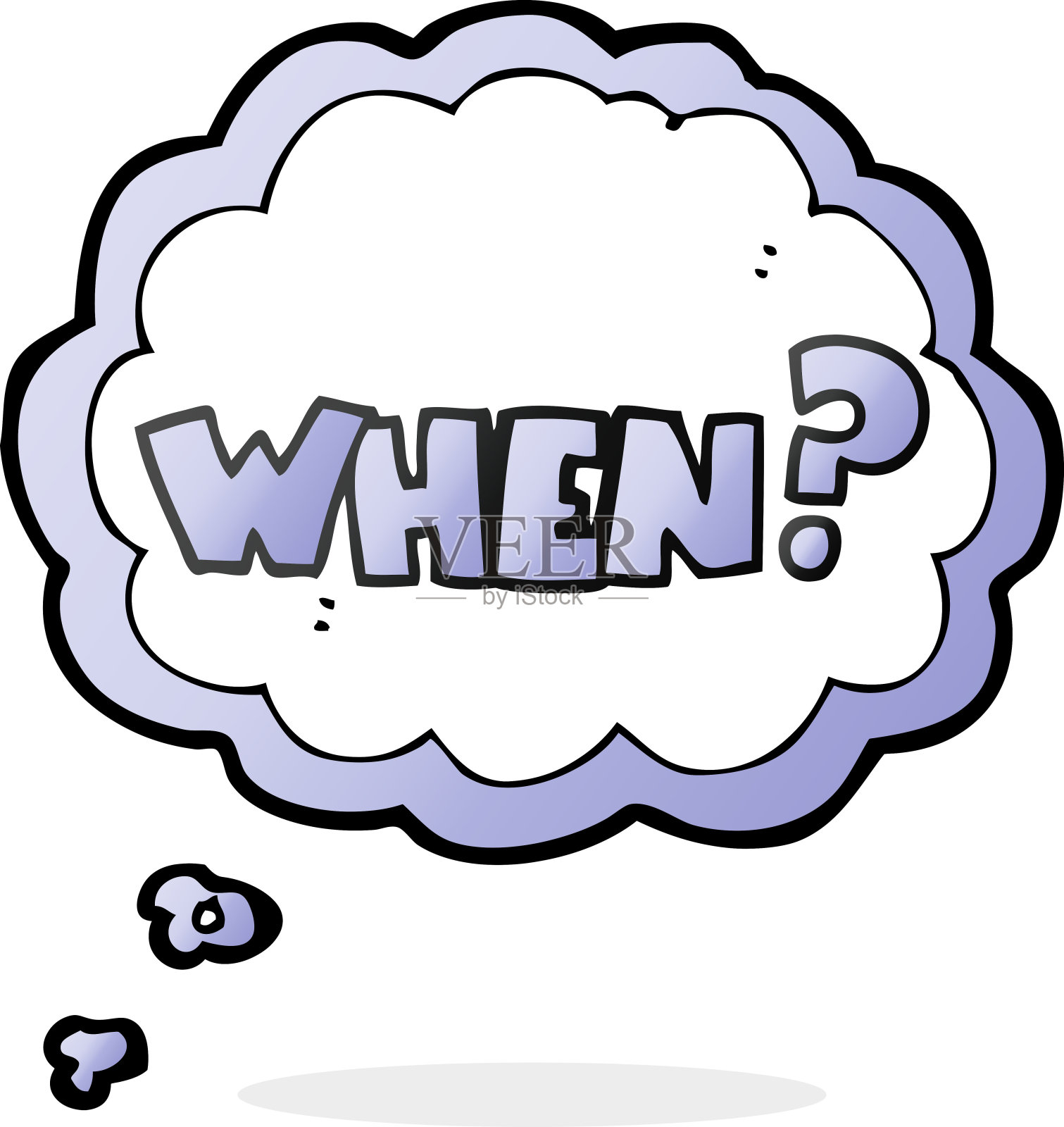 什么时候手绘漫画?词插画图片素材