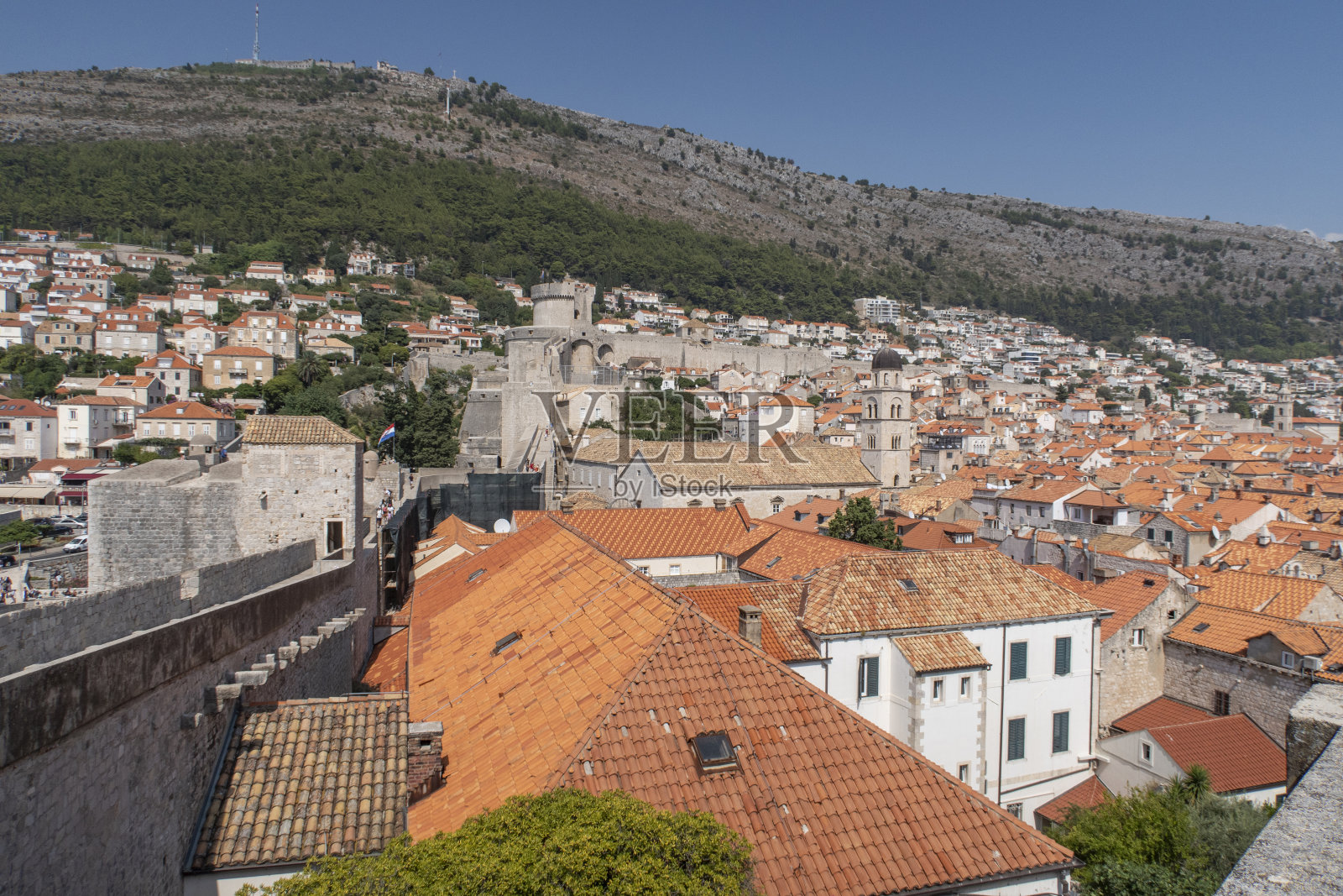 克罗地亚杜布罗夫尼克的城墙城照片摄影图片