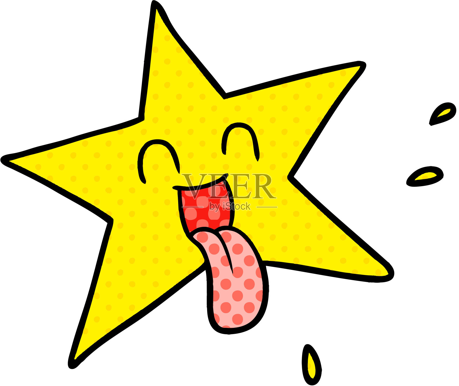 卡通明星插画图片素材