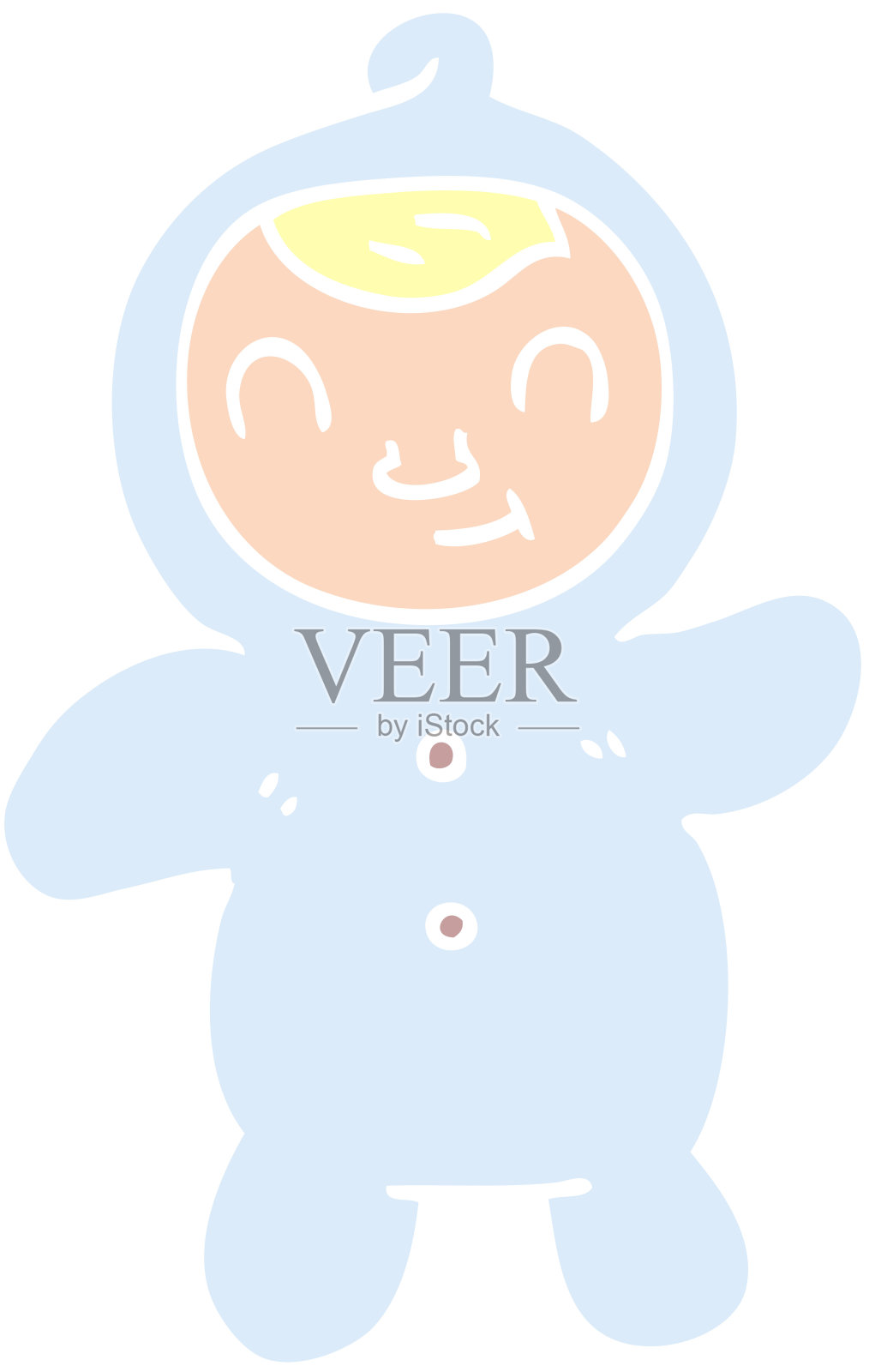 卡通涂鸦人类婴儿插画图片素材