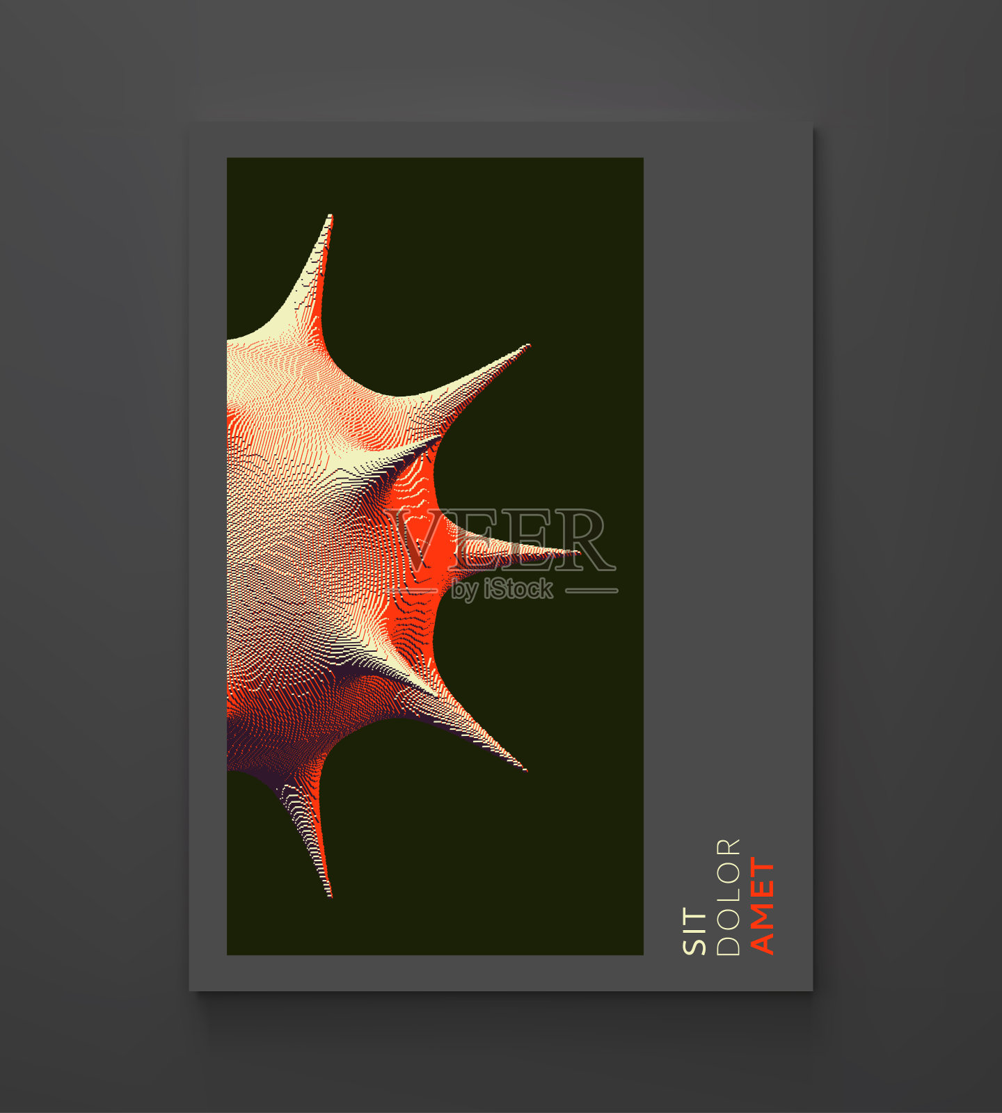 病毒粒子。病原微生物。畸形的球体。医学，科学或技术背景。体素的艺术。三维矢量插图。插画图片素材