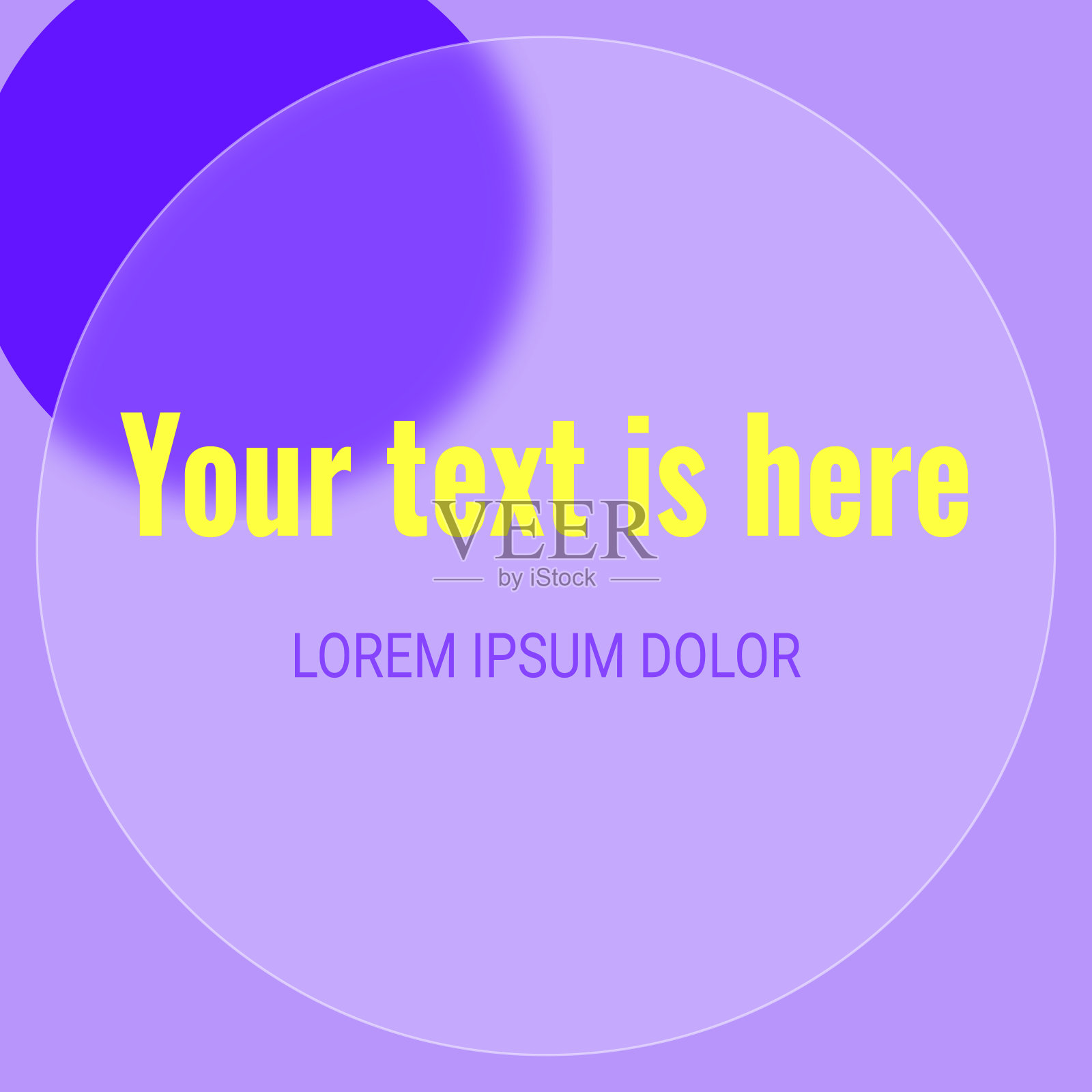 旗帜与时尚的模糊玻璃形态效应插画图片素材