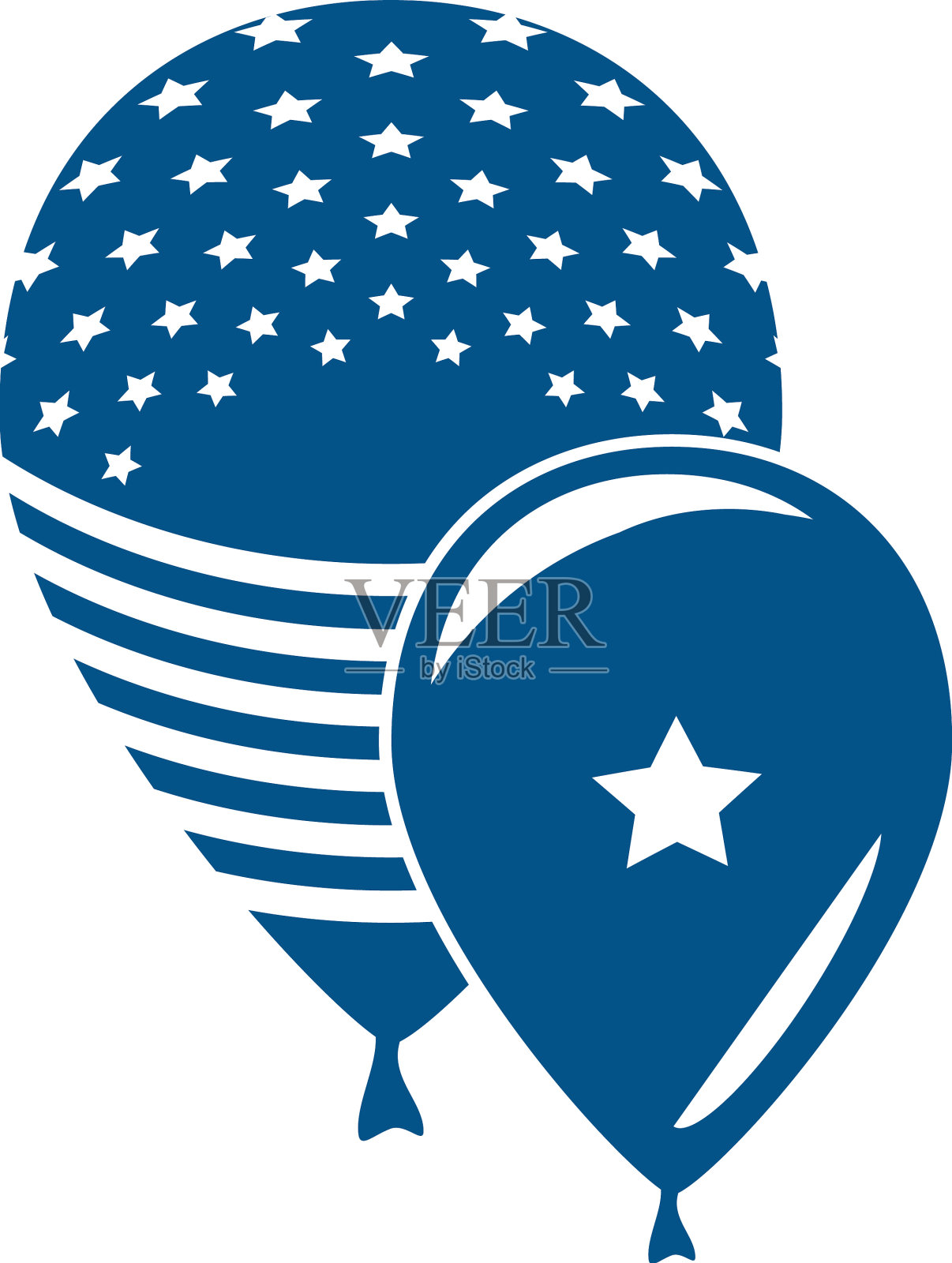 气球美国庆典设计元素图片