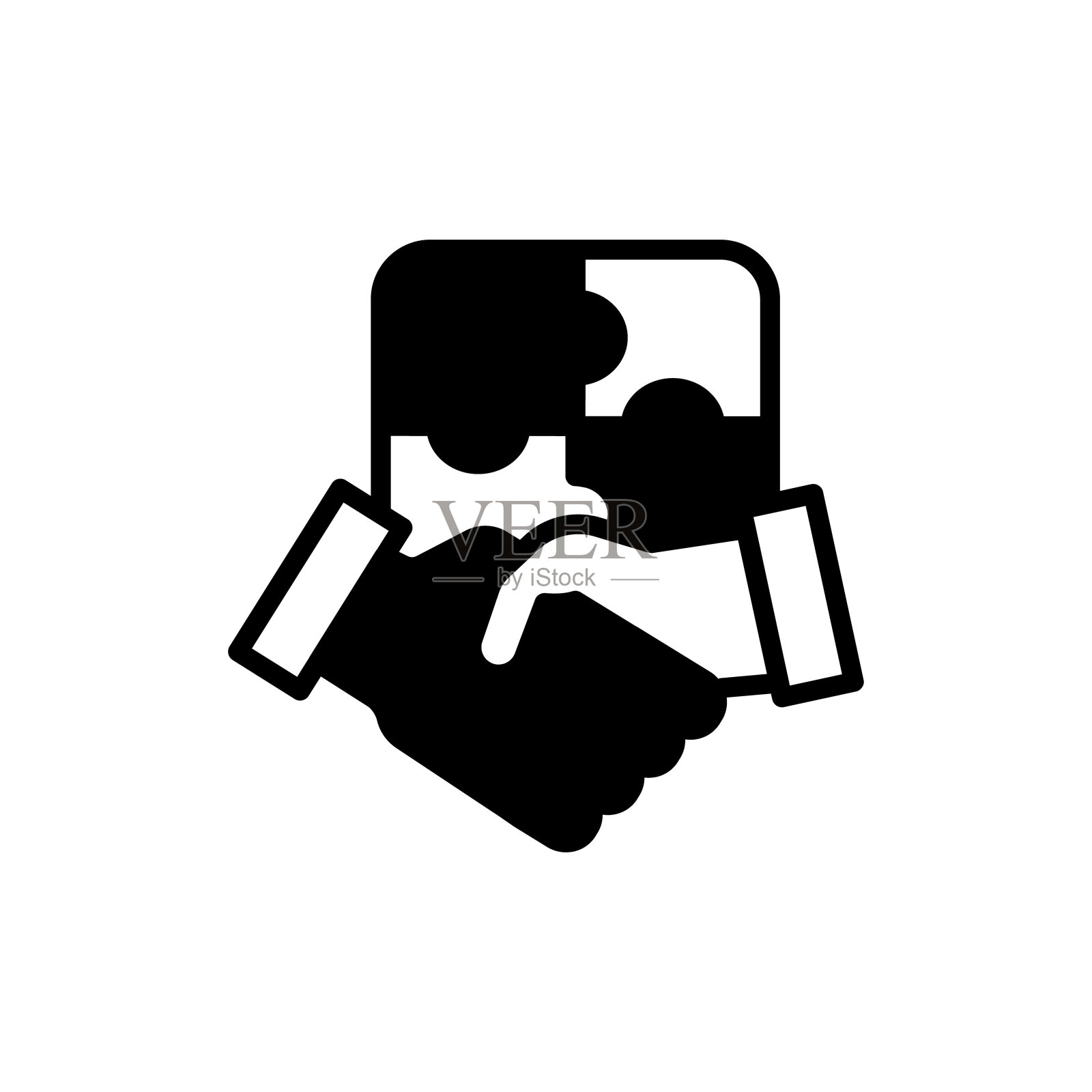 协作图标在矢量。标识插画图片素材