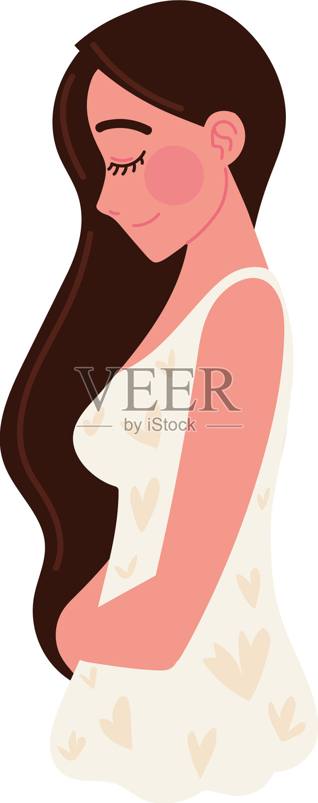 孕妇图标设计元素图片