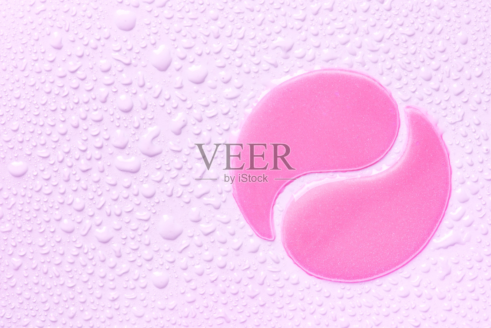 水凝胶粉眼罩照片摄影图片