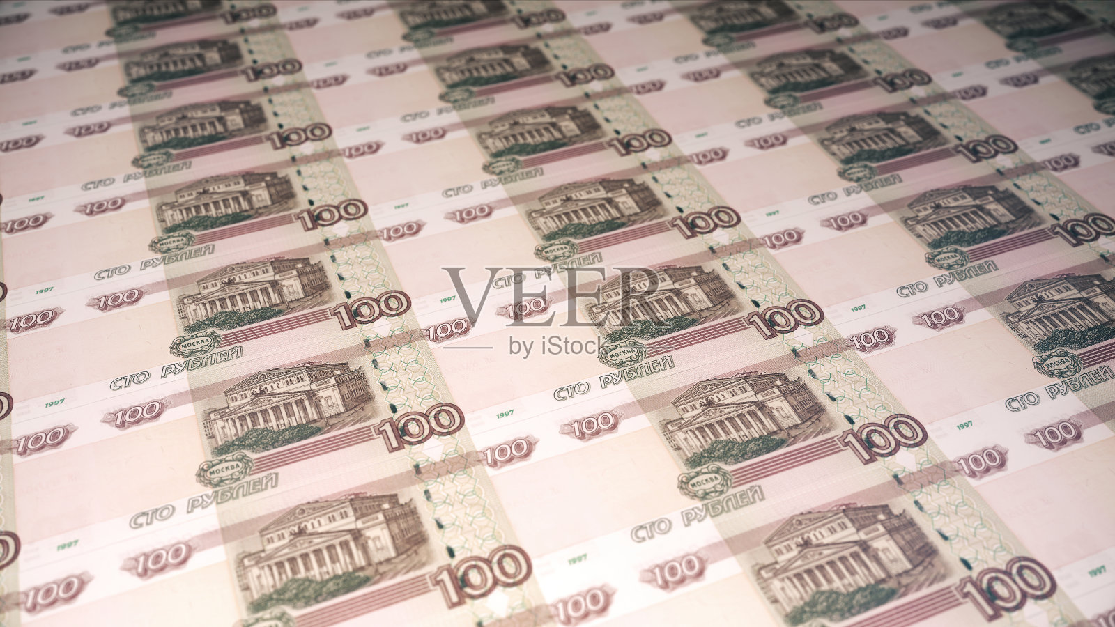 100卢布印钞厂照片摄影图片