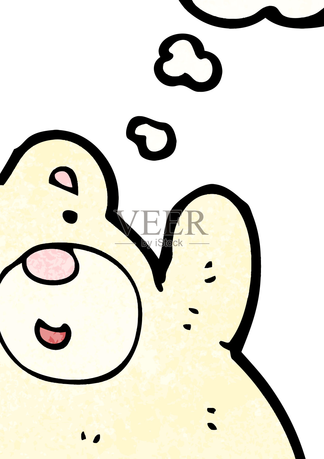 有趣的小北极熊卡通插画图片素材