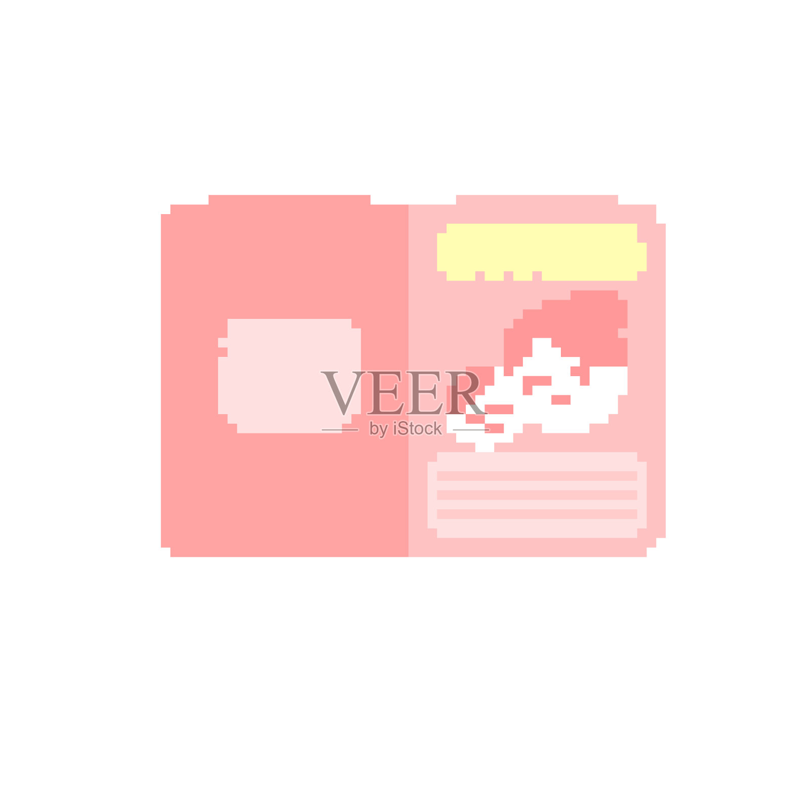 母婴笔记本插画图片素材