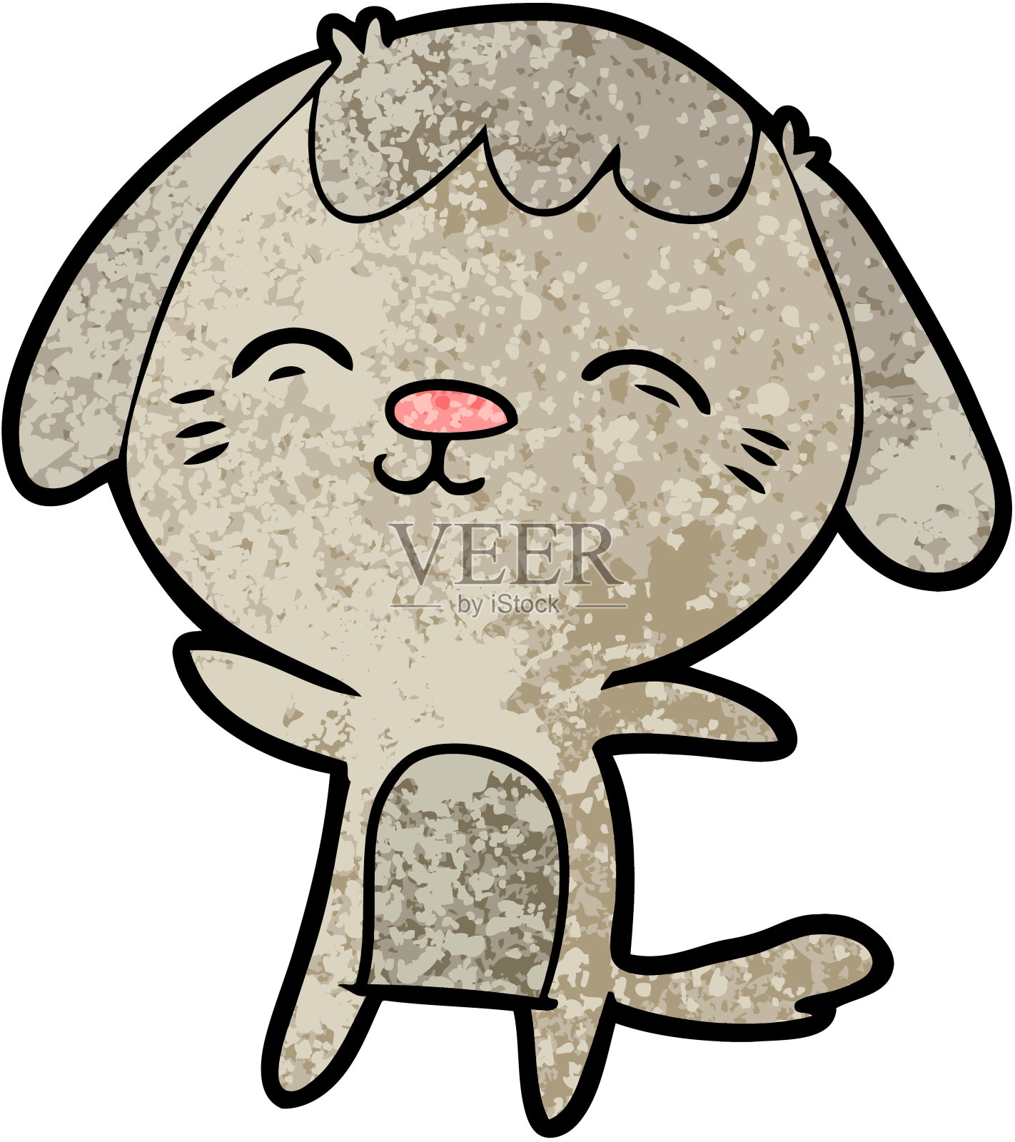 快乐的卡通狗设计元素图片