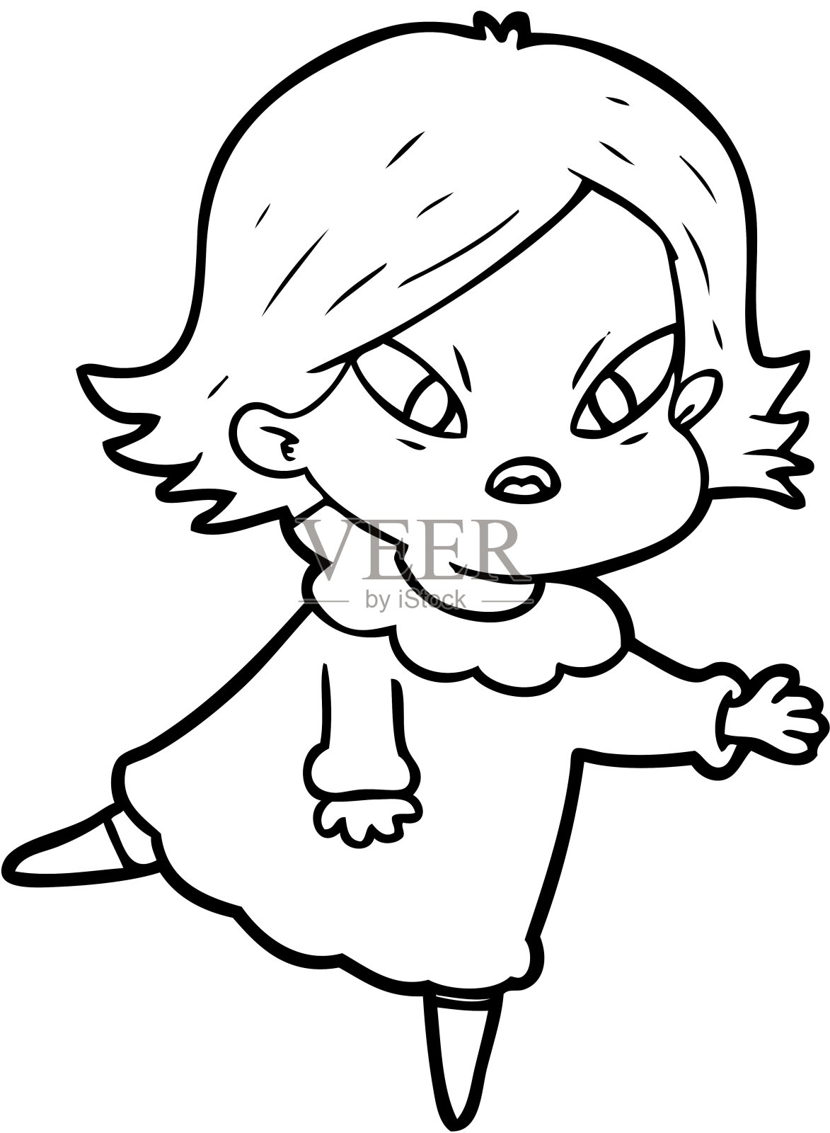 卡通压力女人插画图片素材