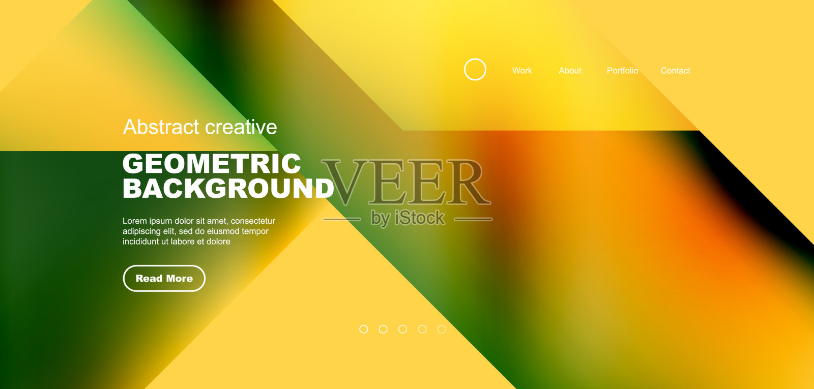 流体梯度几何三角形抽象插画图片素材