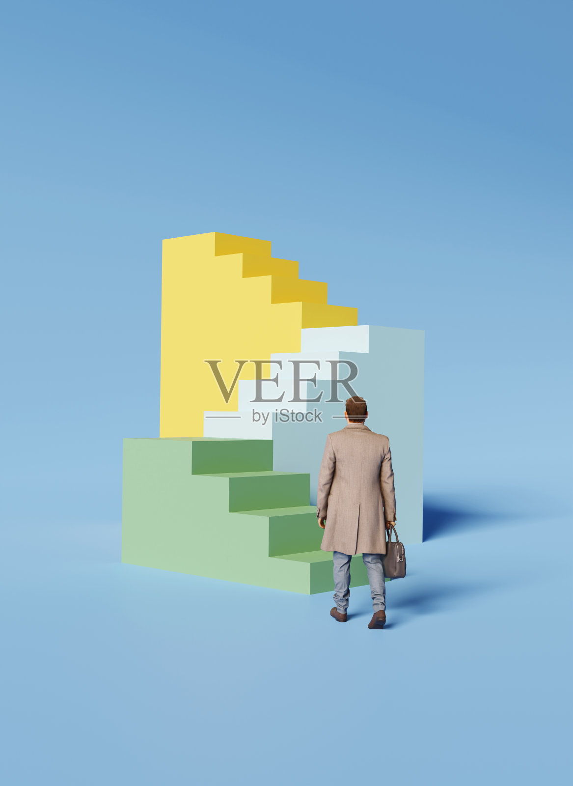 男性企业家的概念形象思考战略照片摄影图片