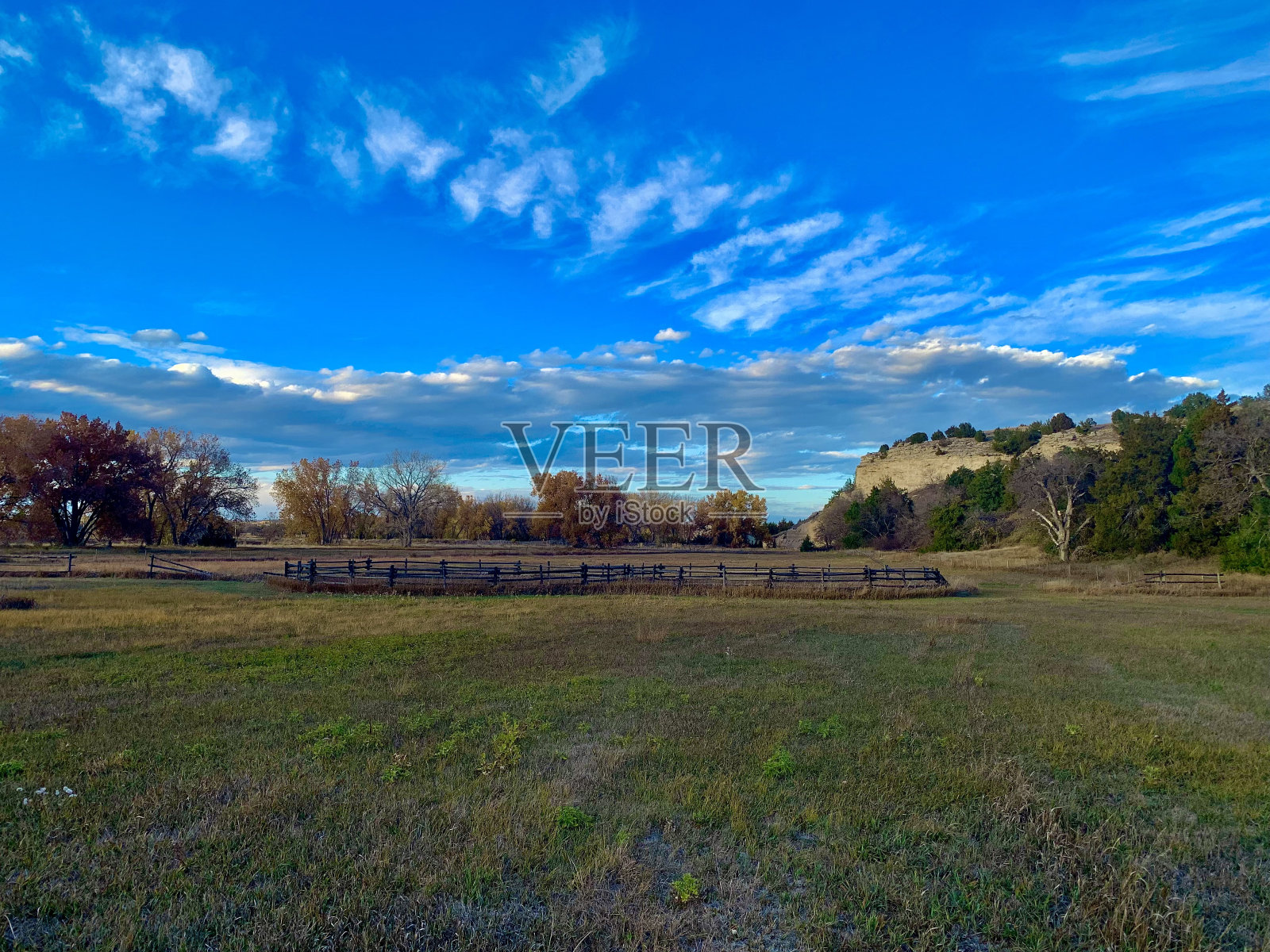 秋天的领域照片摄影图片