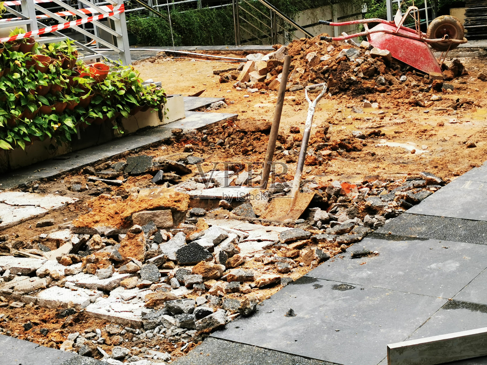 翻新时拆楼照片摄影图片