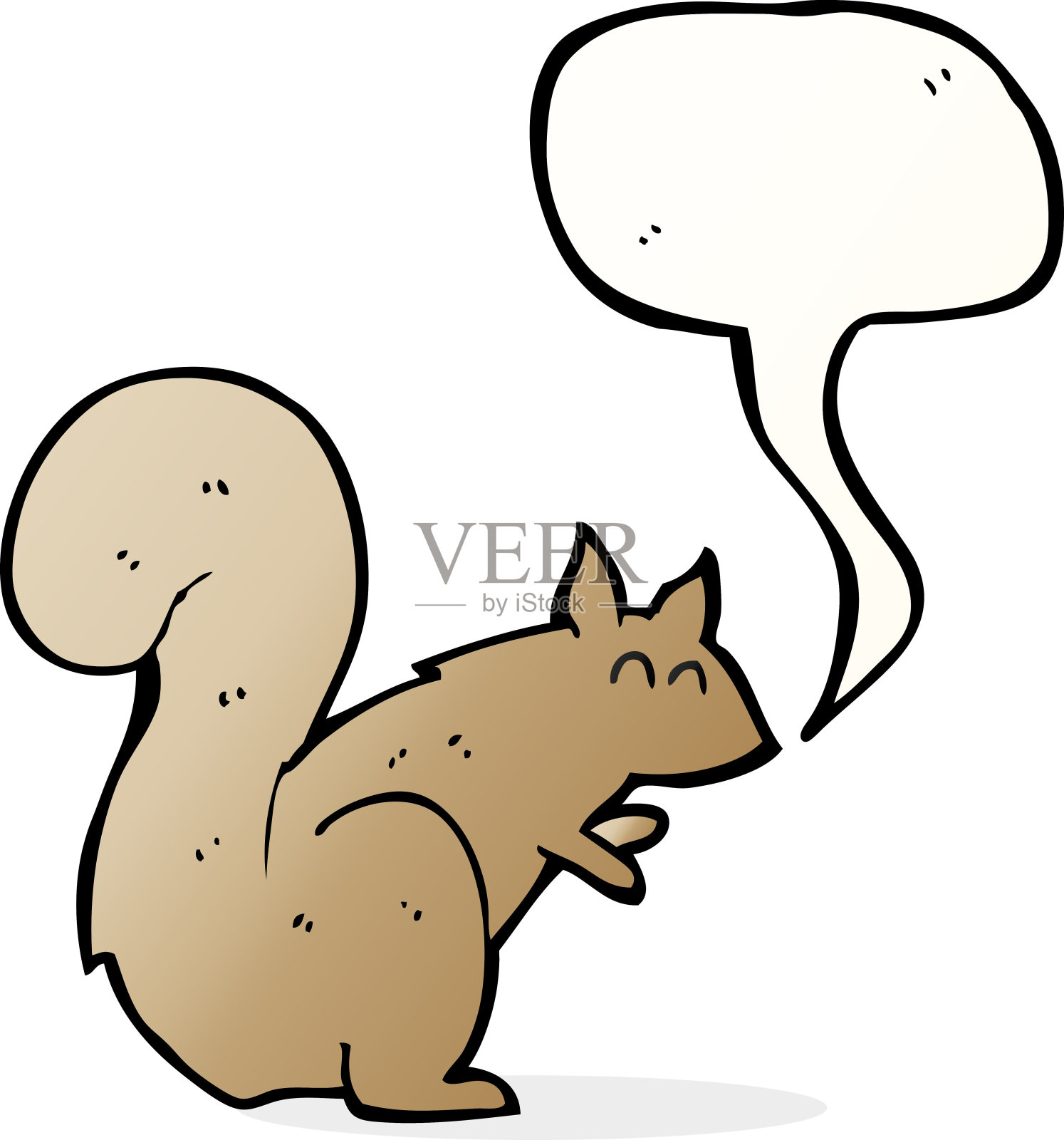 会说话的卡通松鼠设计元素图片