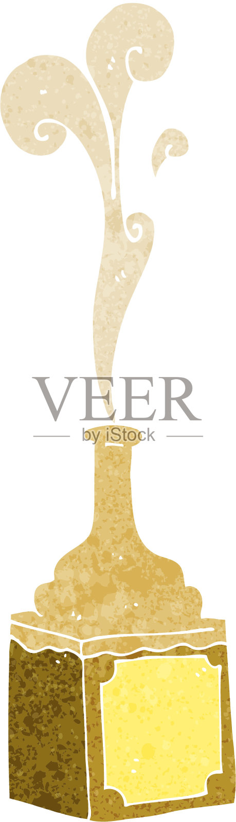 卡通威士忌酒瓶插画图片素材